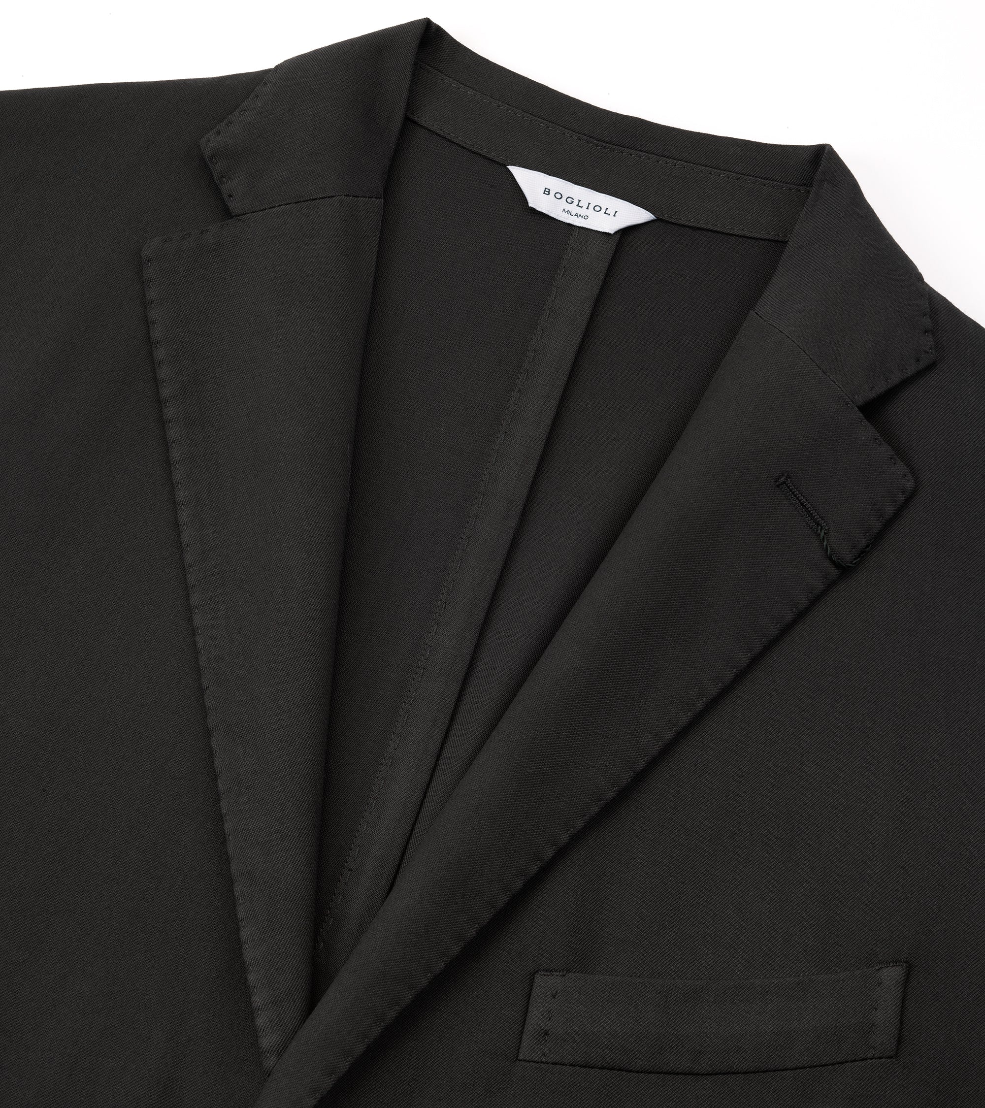 Boglioli Wool Twist Suit: Grey