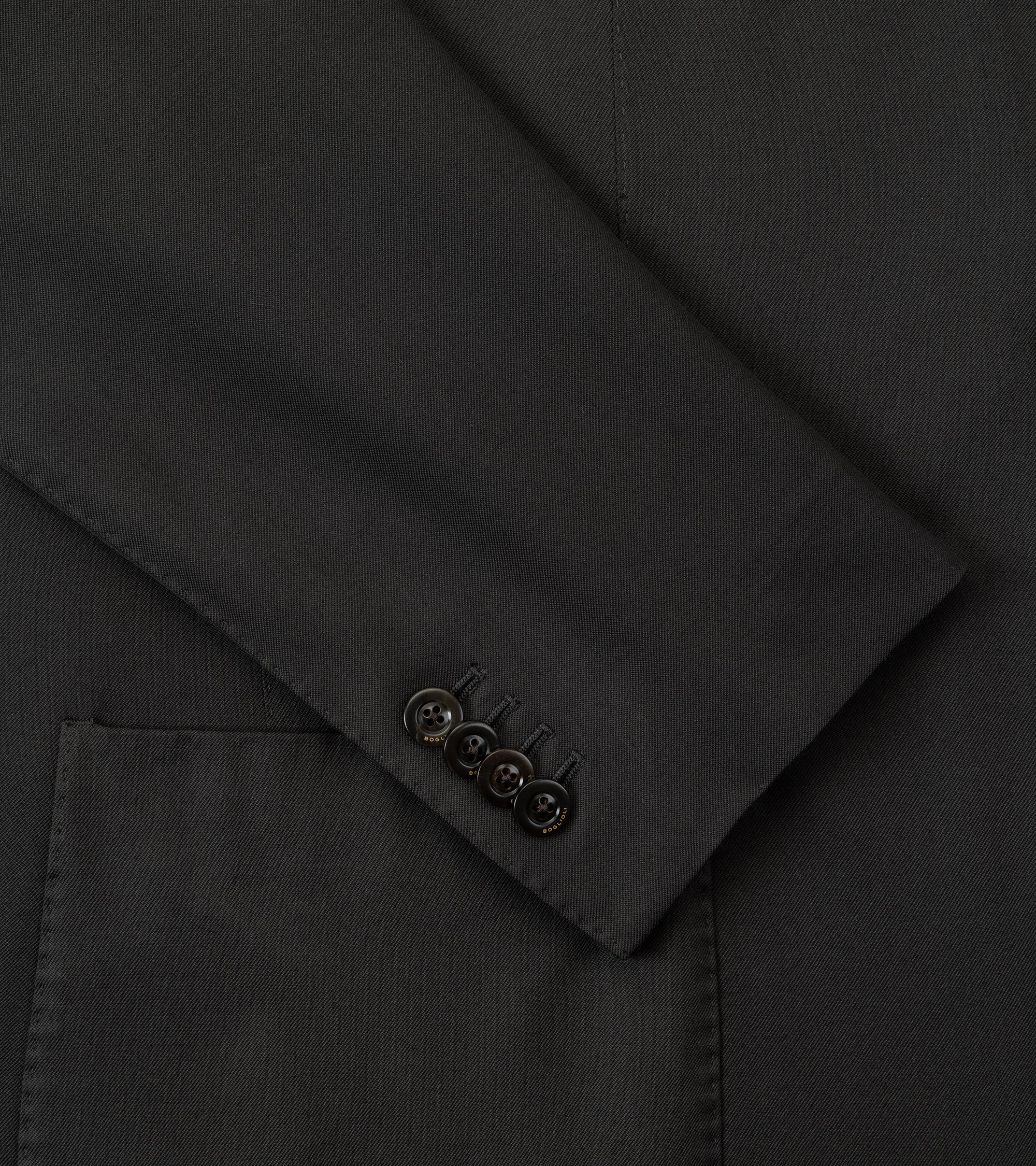 Boglioli Wool Twist Suit: Grey