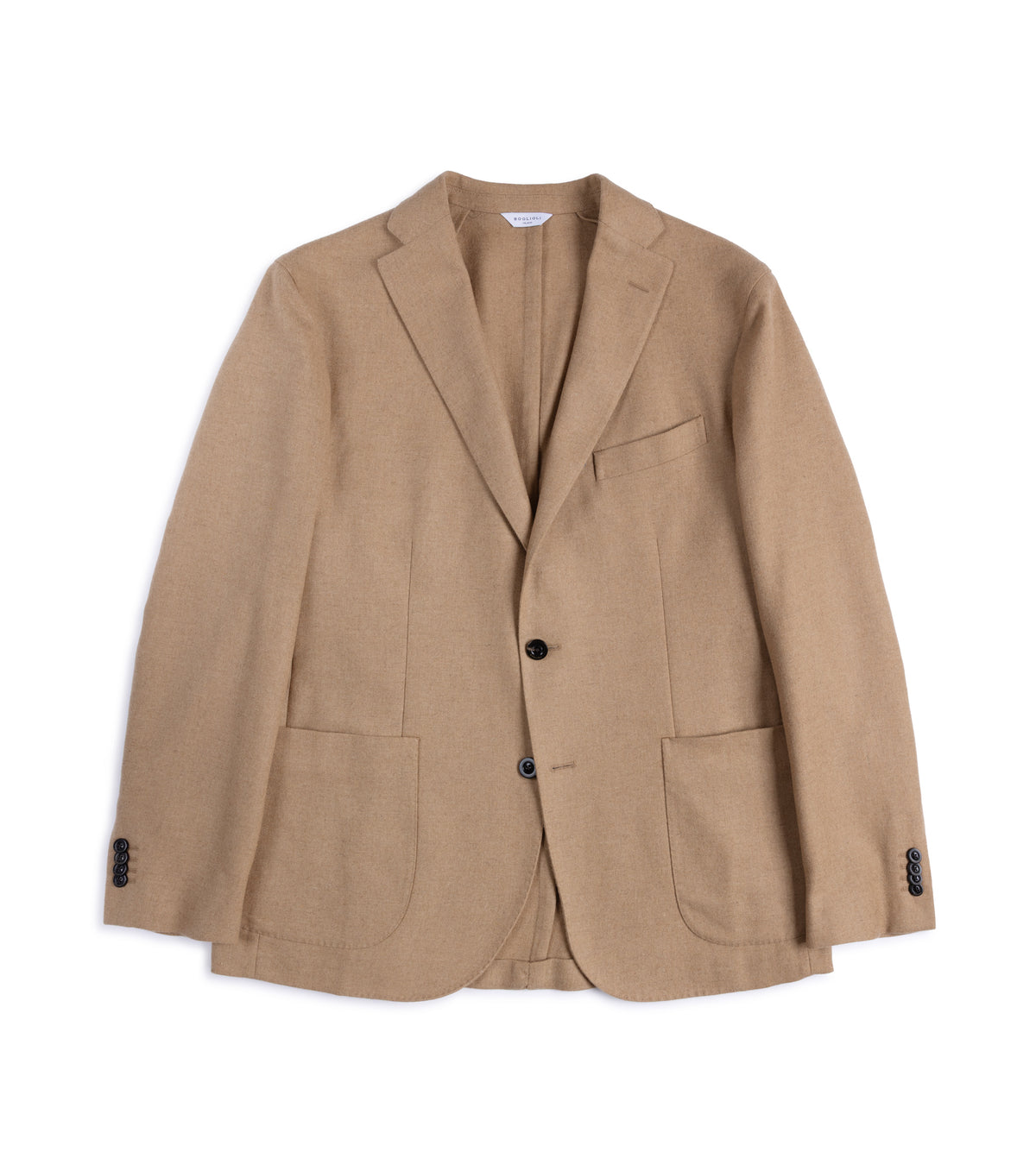 Boglioli Wool Flannel Hopsack K Jacket: Camel