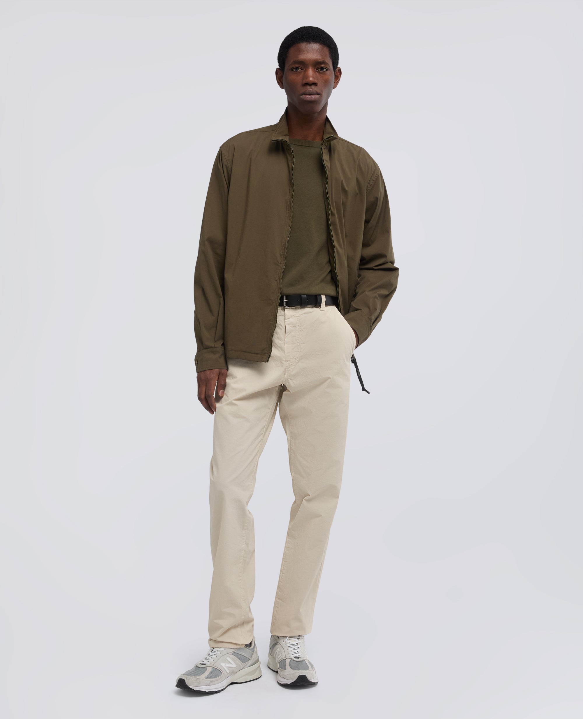 Aspesi Kong Cotton Nylon Poplin Jacket: Military