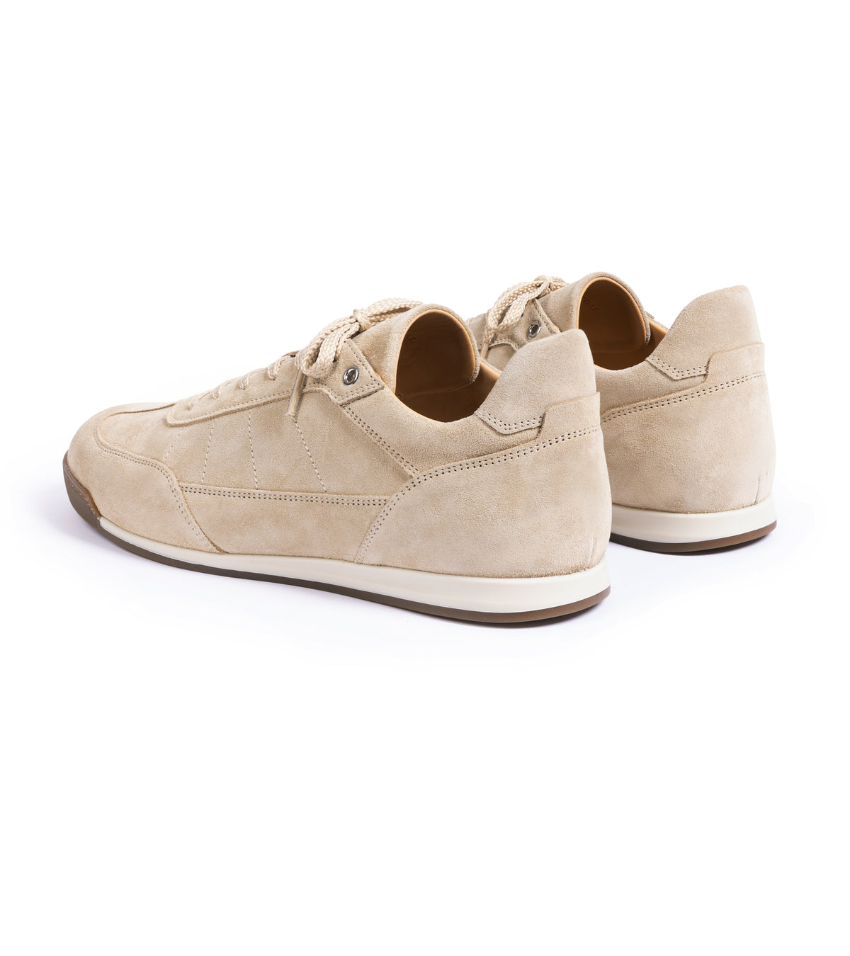 CQP Piazza Suede Sneaker in sand, product photo.