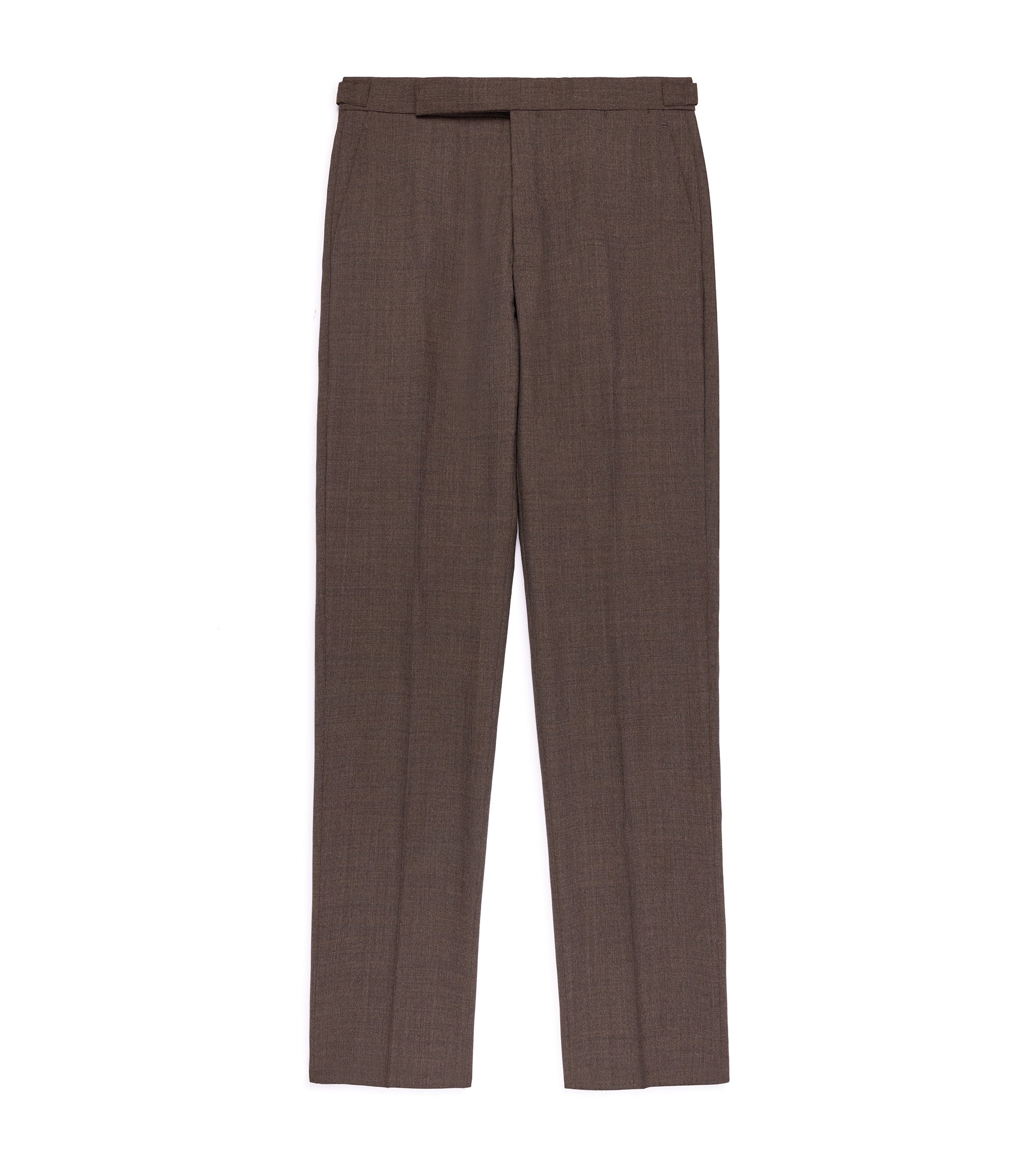 Caruso Aida 3-Ply Wool Canvas Suit: Brown