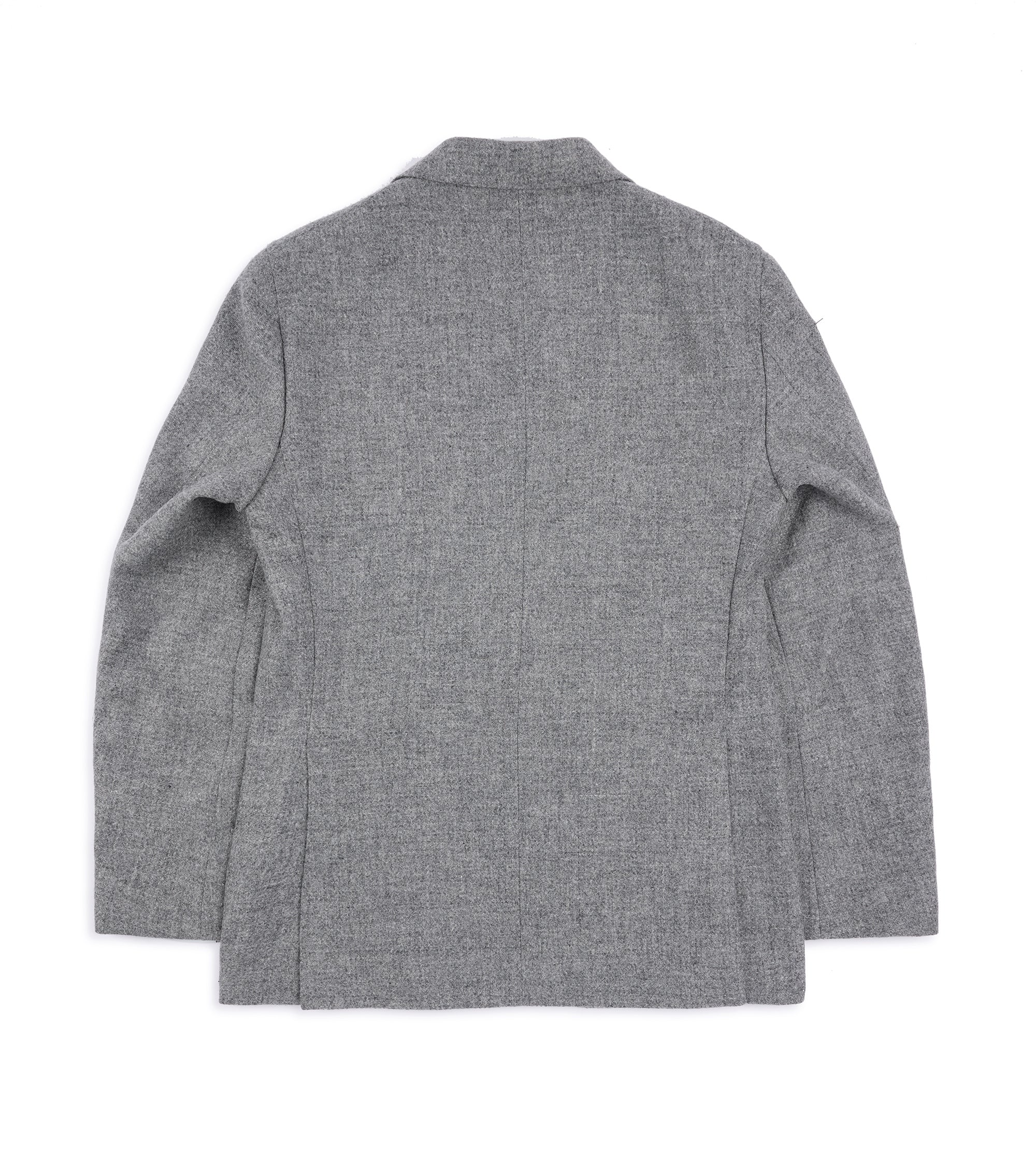 Caruso Aida Soft Shetland Wool Tweed Jacket: Grey