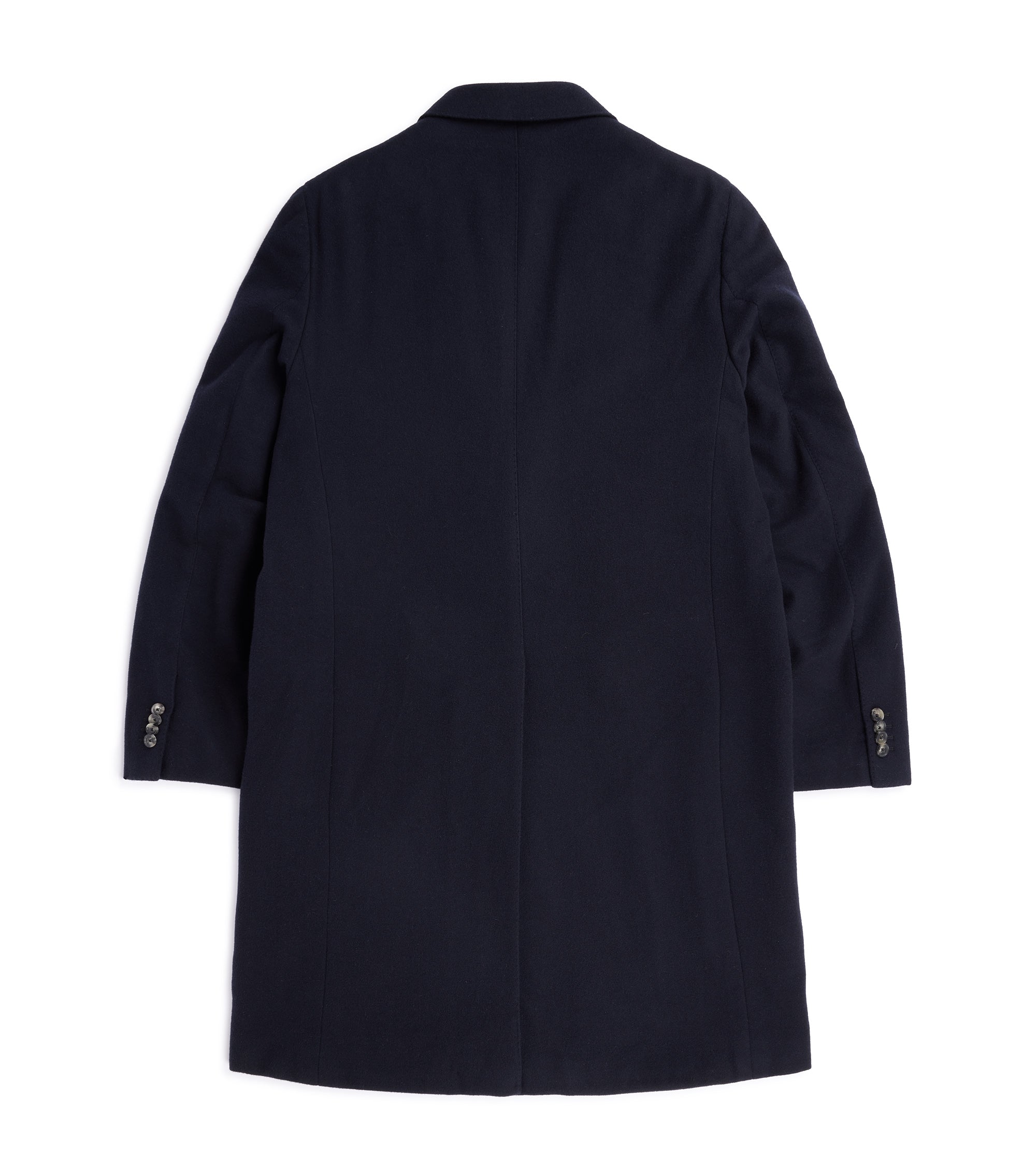 Caruso Aida Wool Overcoat: Navy