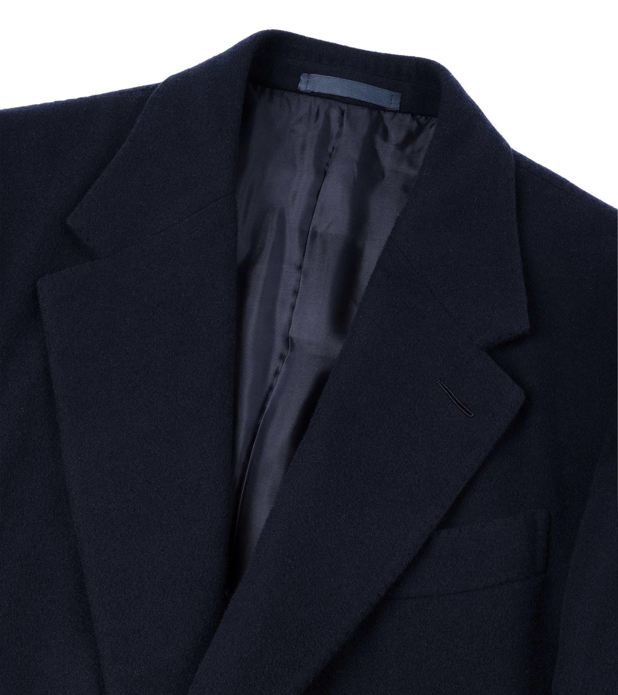 Caruso Aida Wool Overcoat: Navy