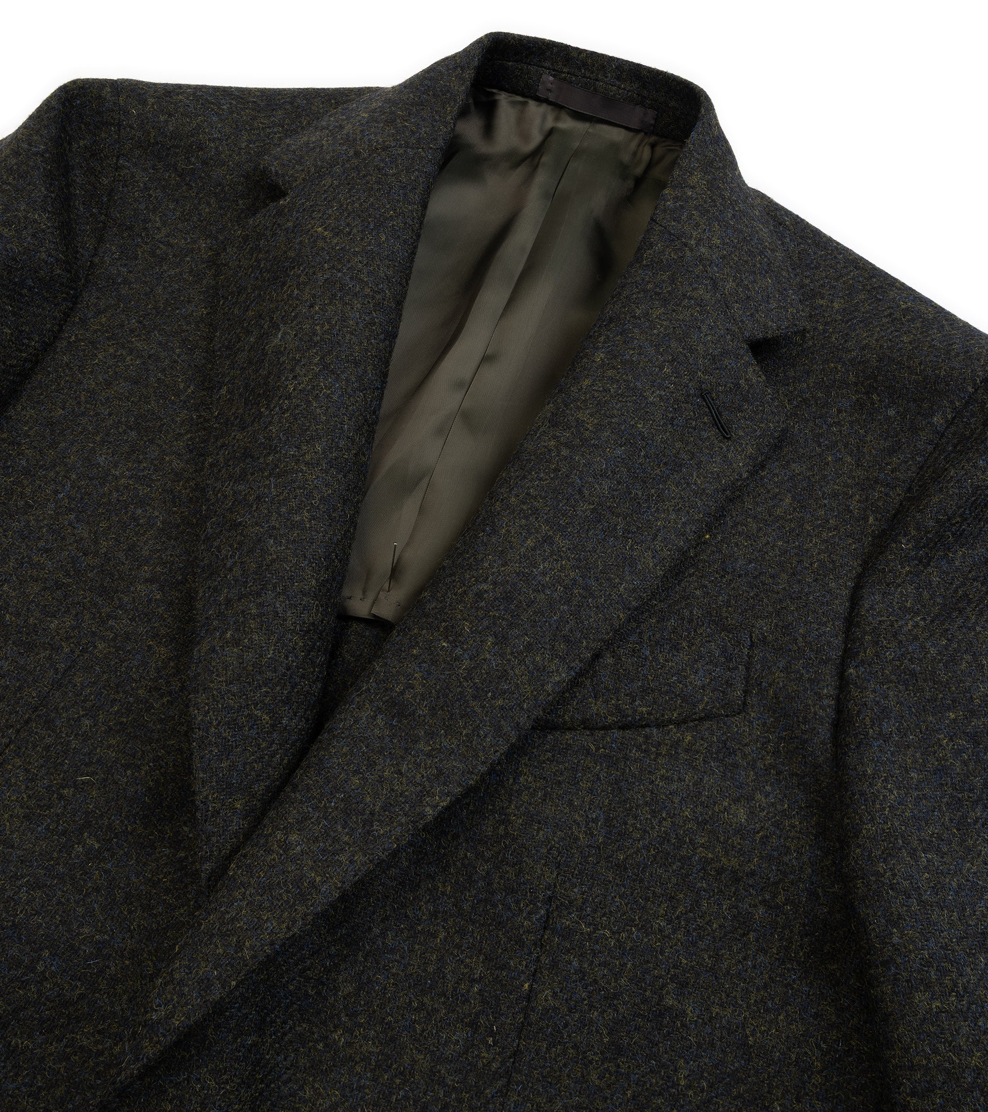 Caruso Aida English Shetland Wool Jacket: Green
