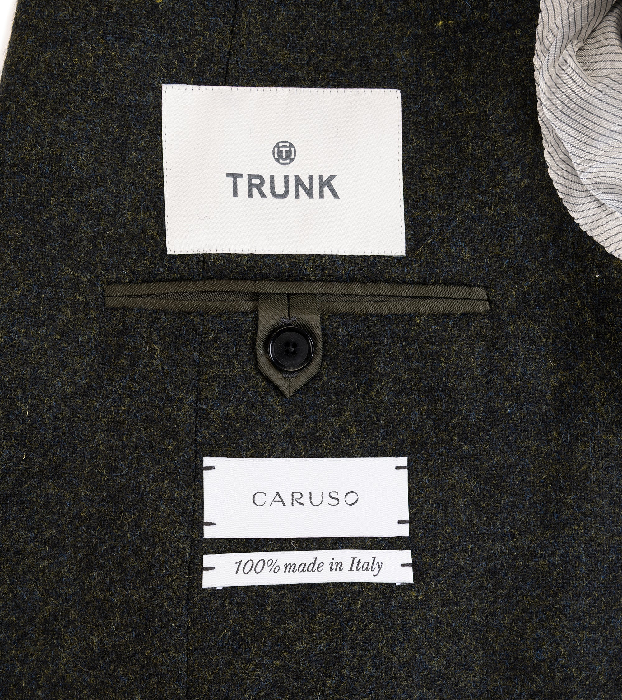 Caruso Aida English Shetland Wool Jacket: Green