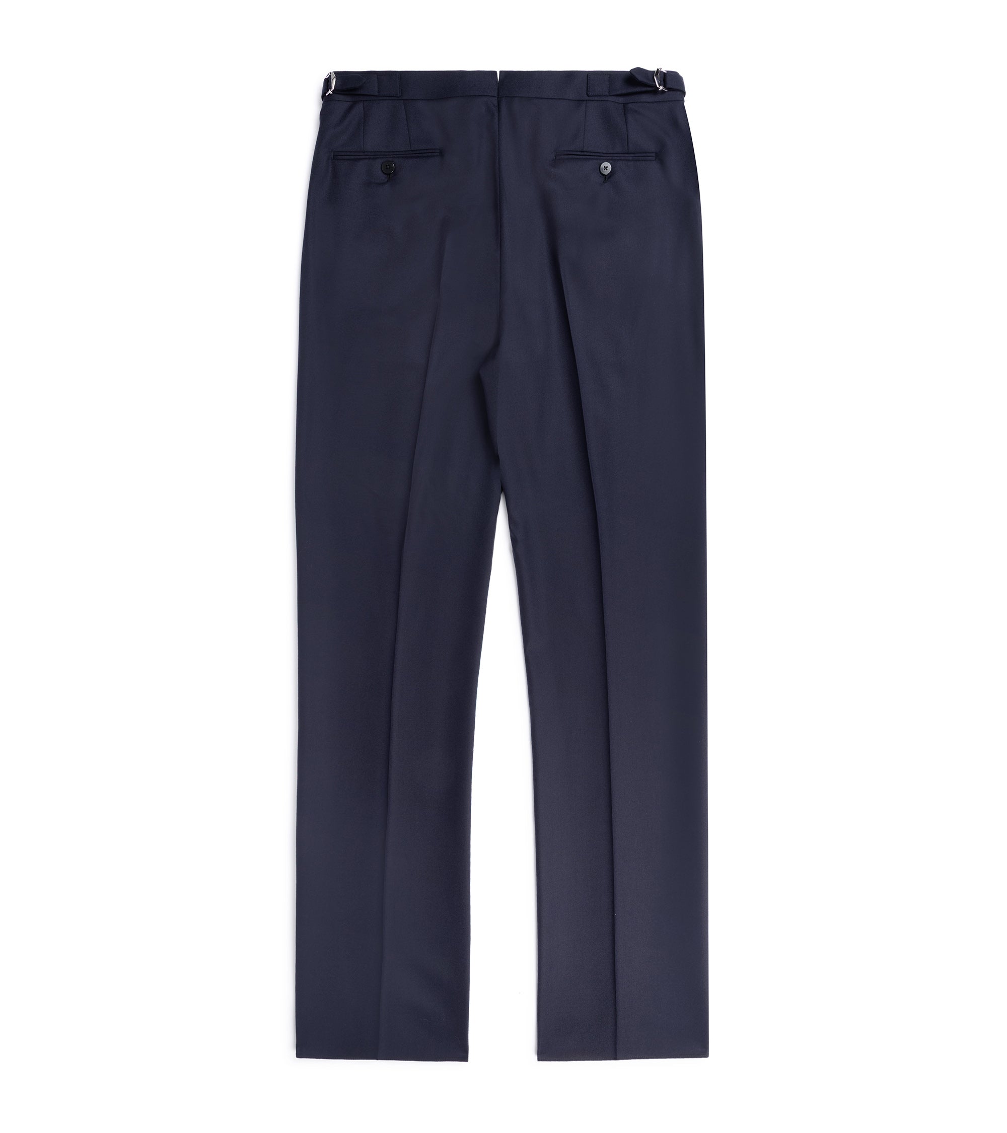 Caruso Superlight Wool Flannel Suit: Navy