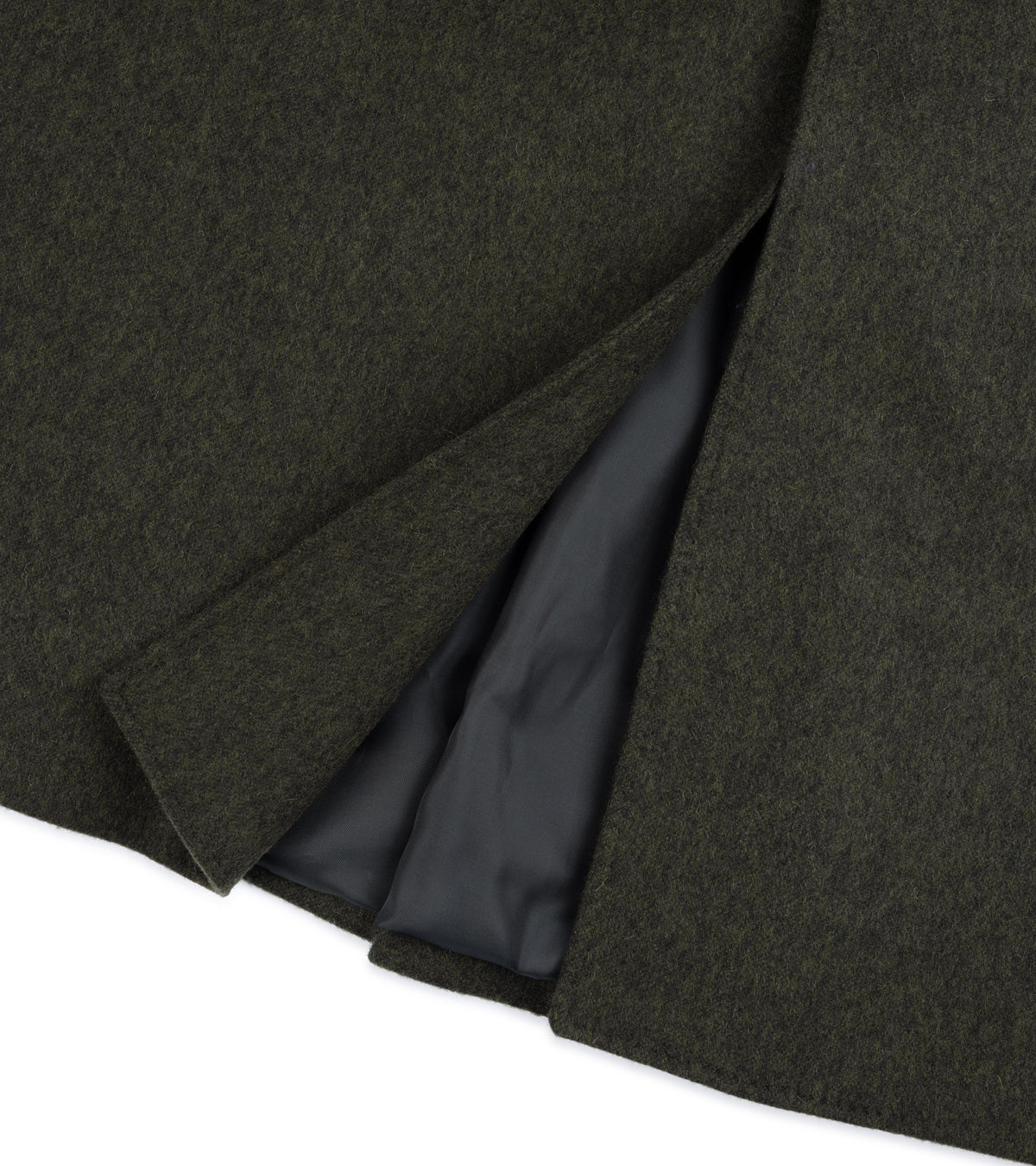 Caruso Wool Rigoletto Loden Coat: Green