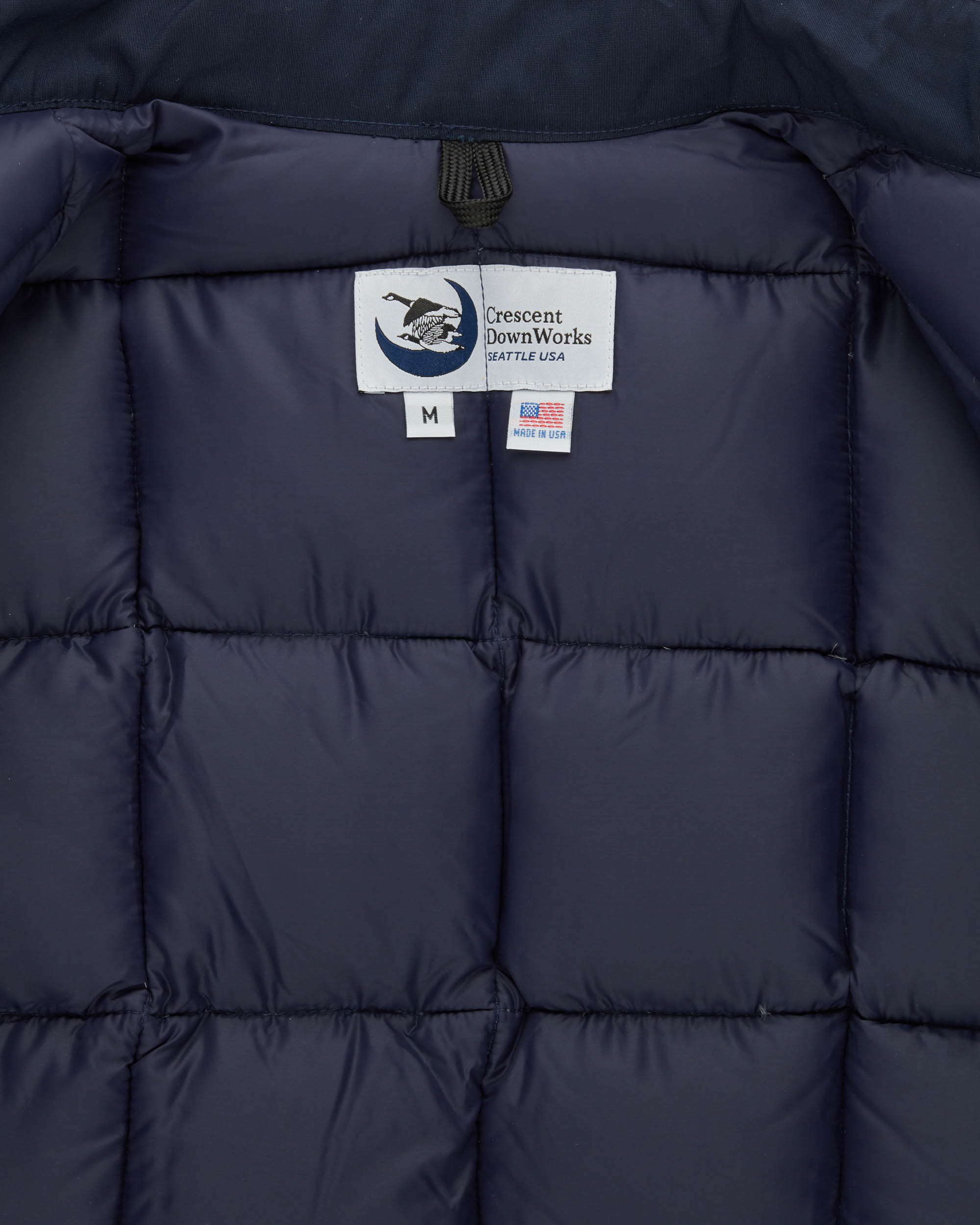 Crescent Down Works 60/40 Padded Down Shirt: Navy