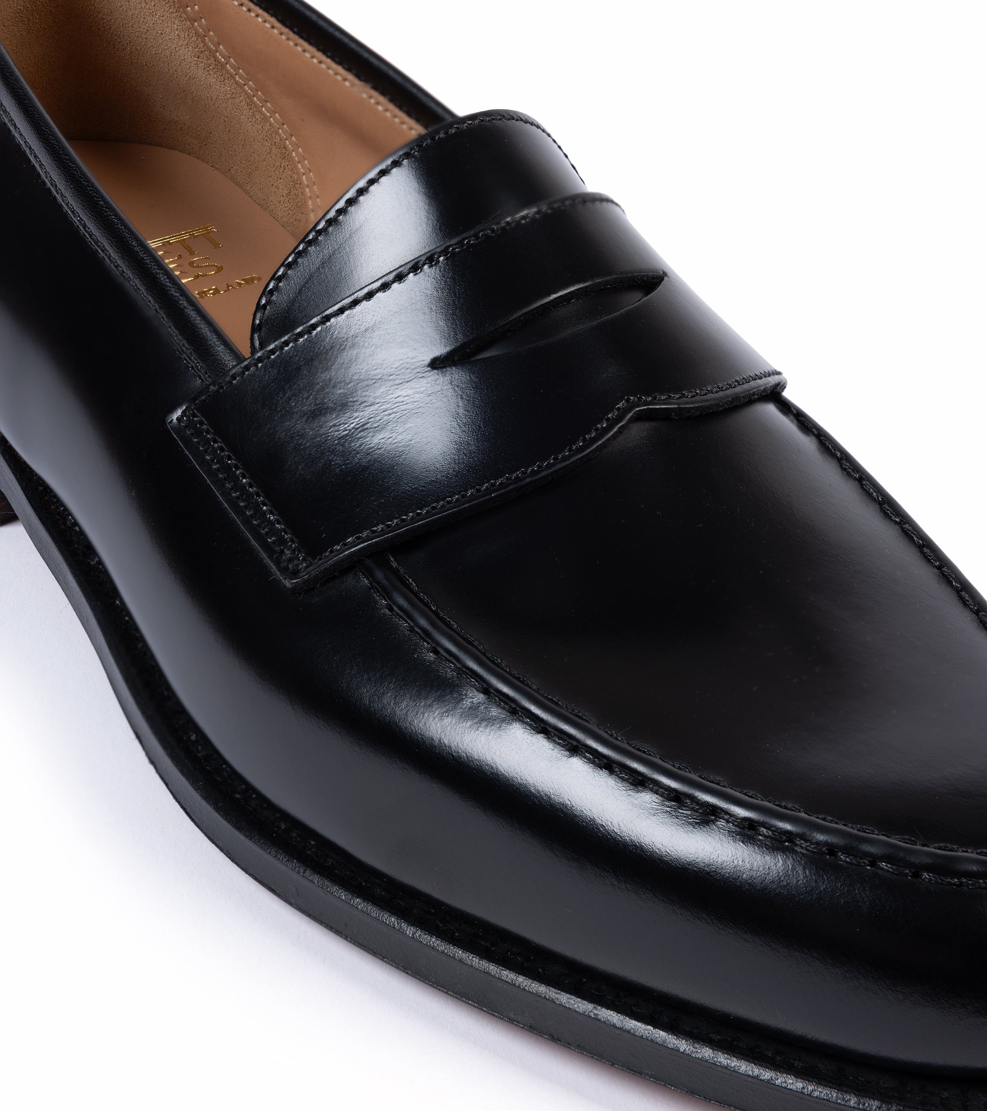 Crockett & Jones Boston Loafer: Black Cavalry Leather
