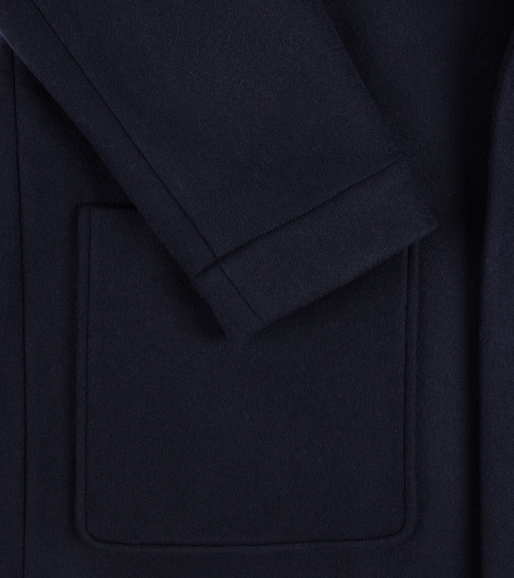 De Bonne Facture Austrian Wool Cardigan Coat: Navy