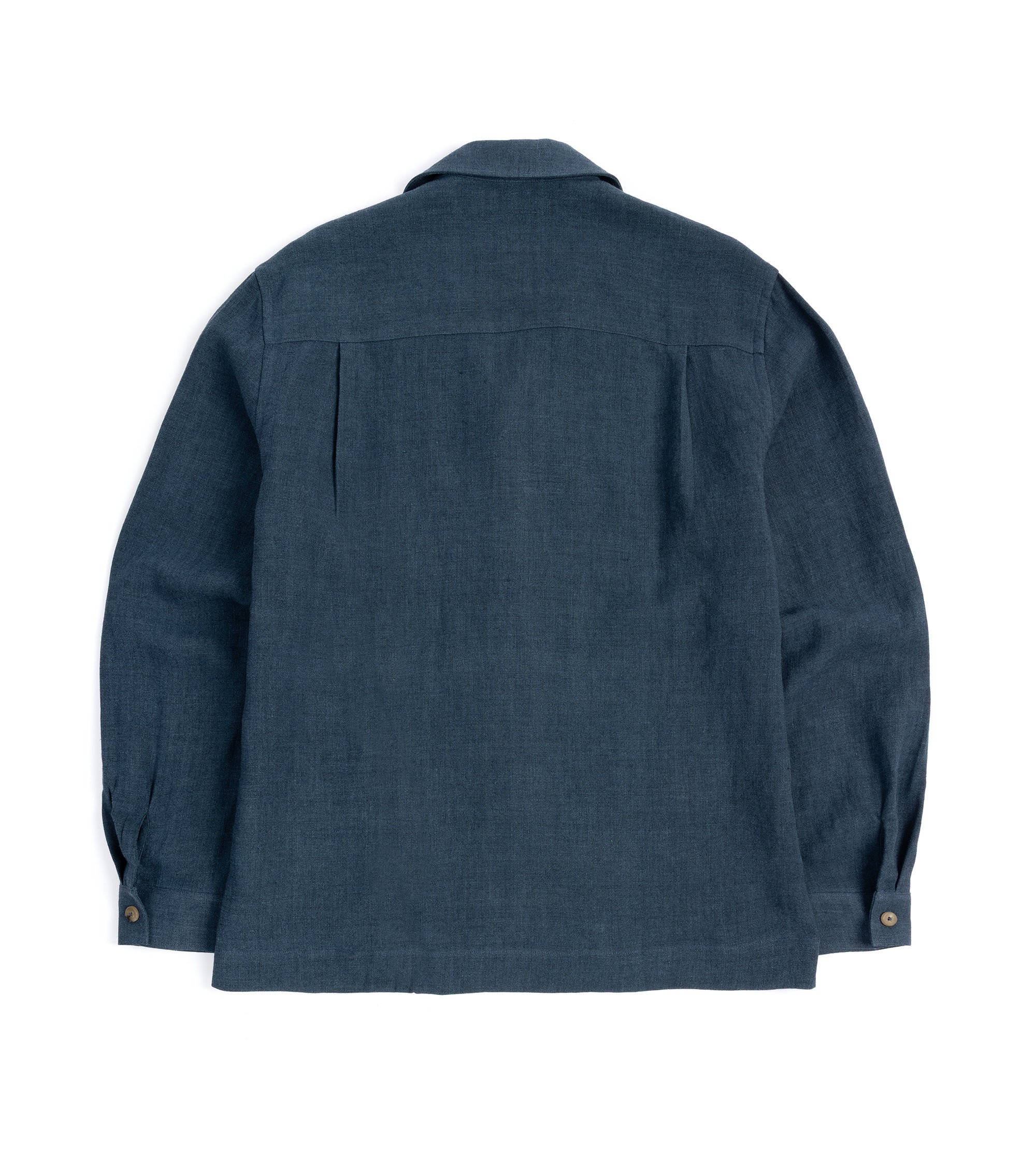 De Bonne Facture Belgian Wool Linen Painter's Jacket: Prussian Blue