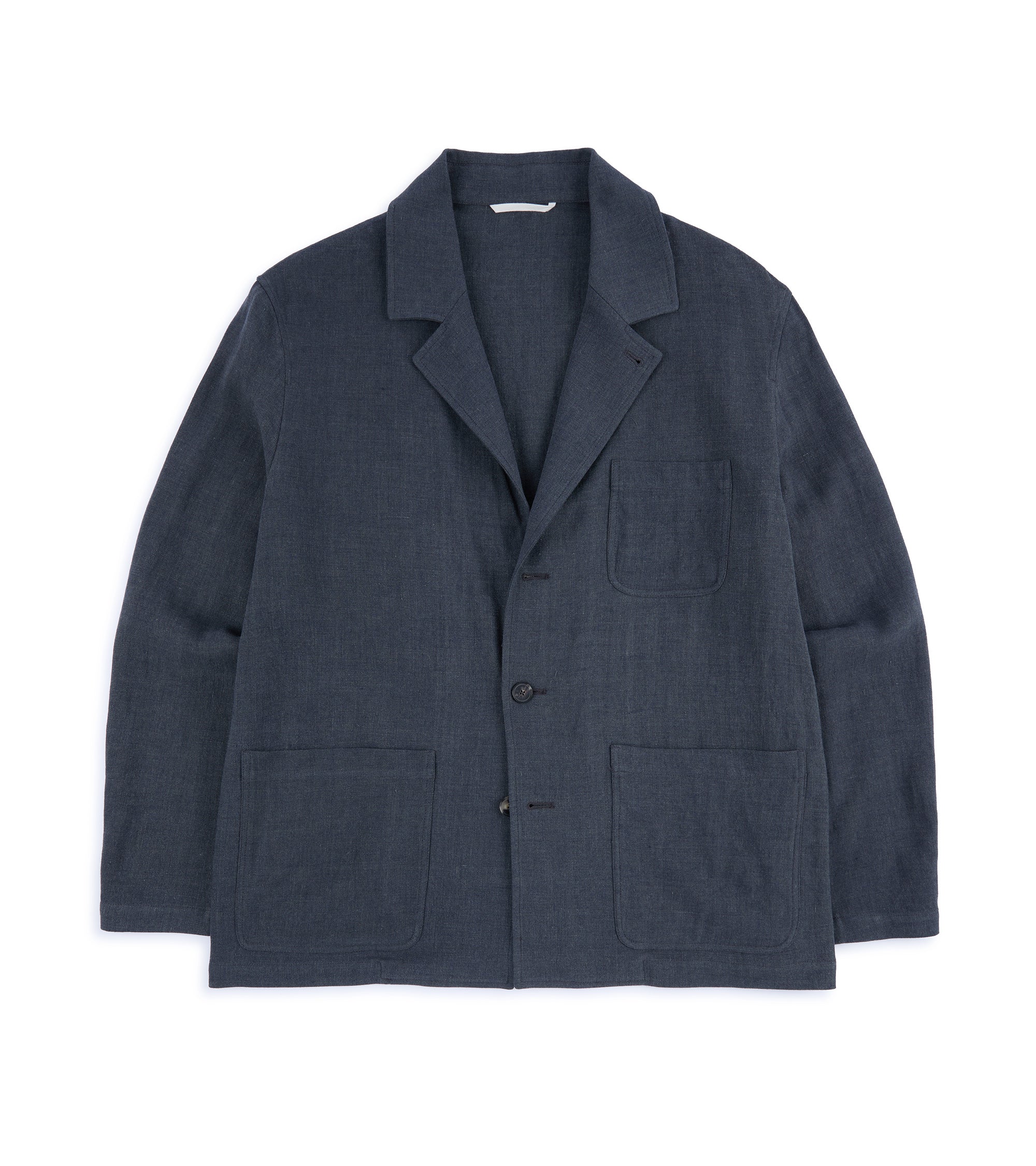 De Bonne Facture Wool Linen Traveler Jacket: Anthracite