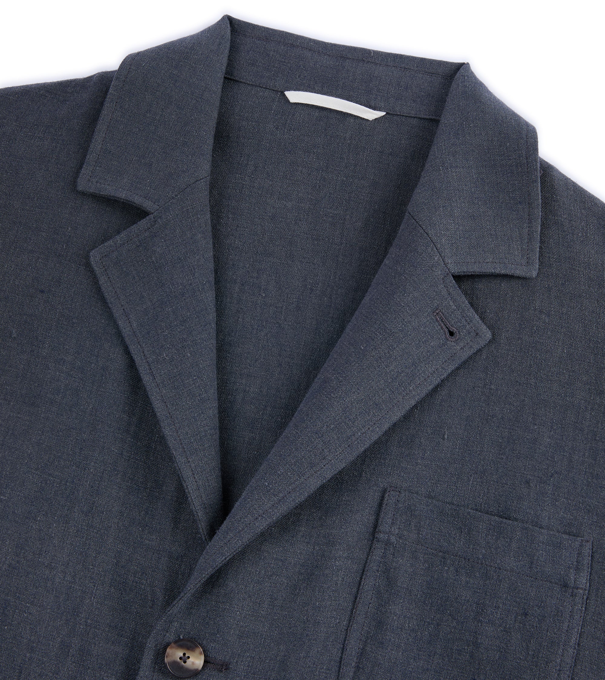De Bonne Facture Wool Linen Traveler Jacket: Anthracite