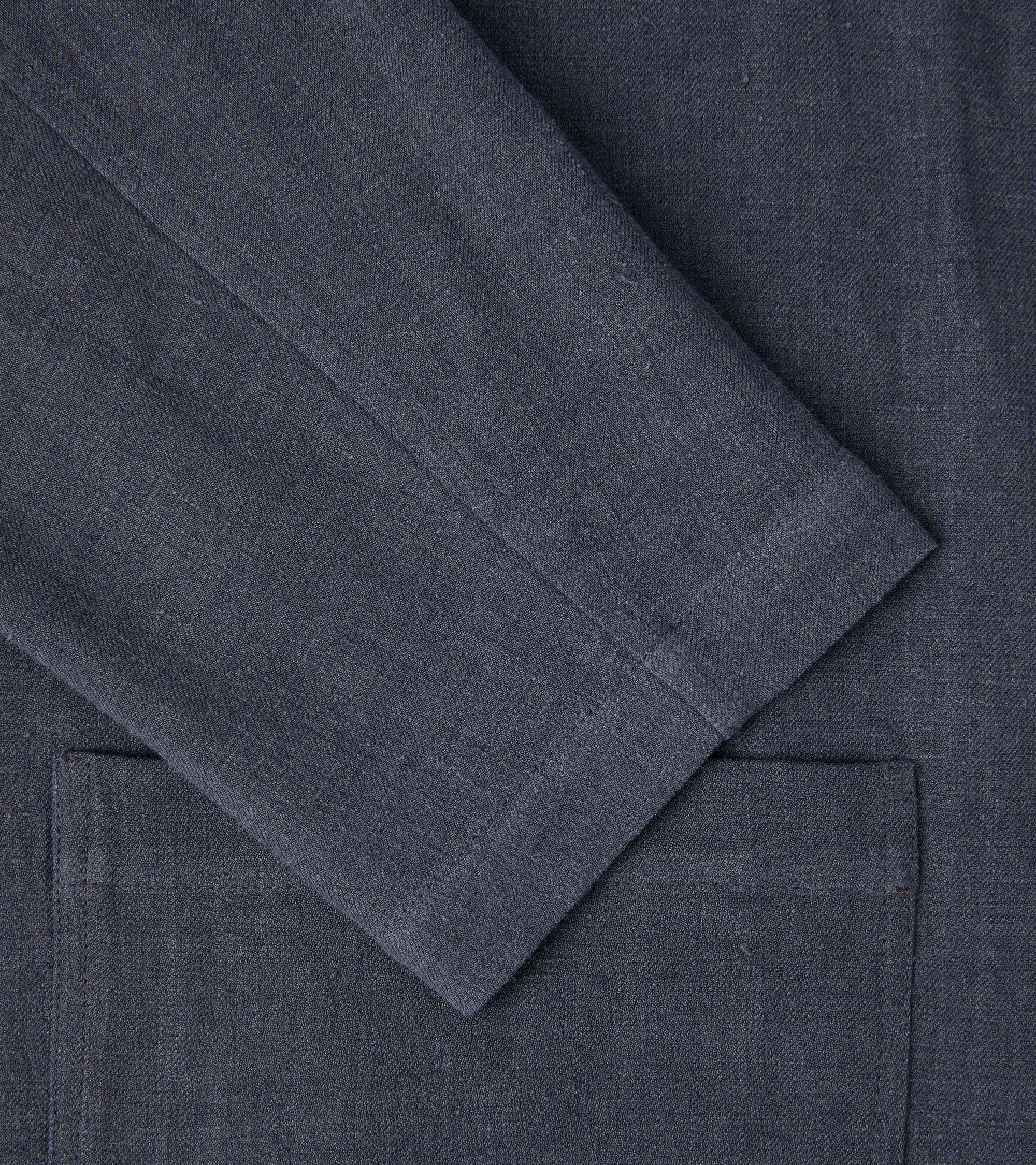 De Bonne Facture Wool Linen Traveler Jacket: Anthracite