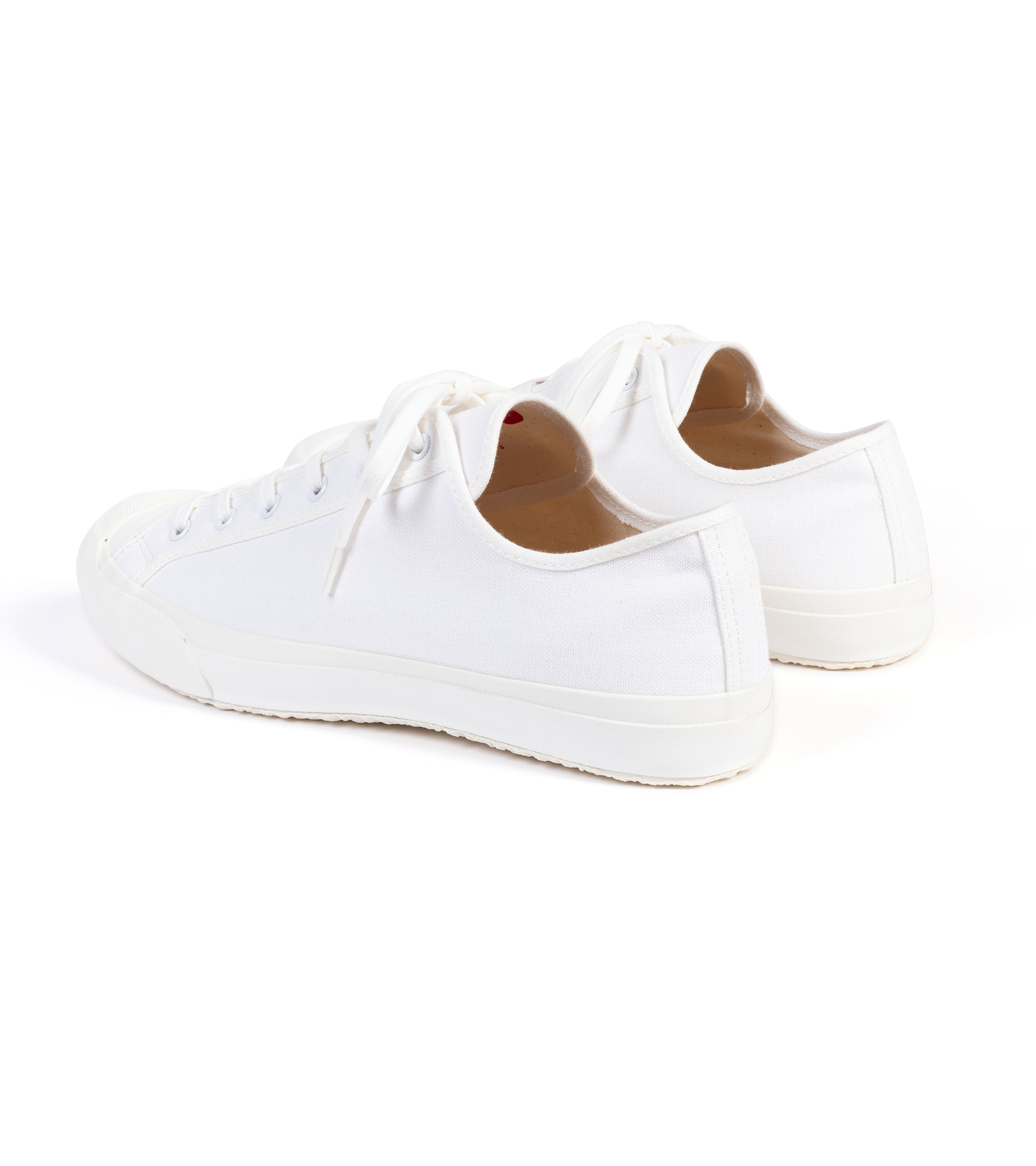 Doek Court Canvas Sneaker: Optical White