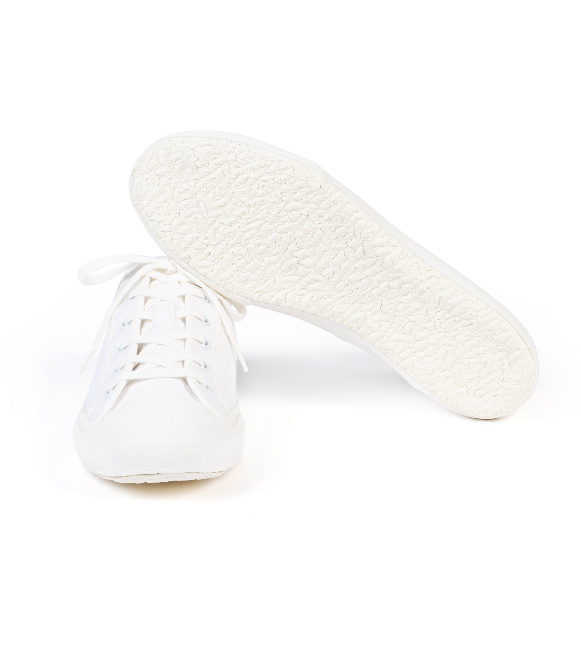 Doek Court Canvas Sneaker: Optical White