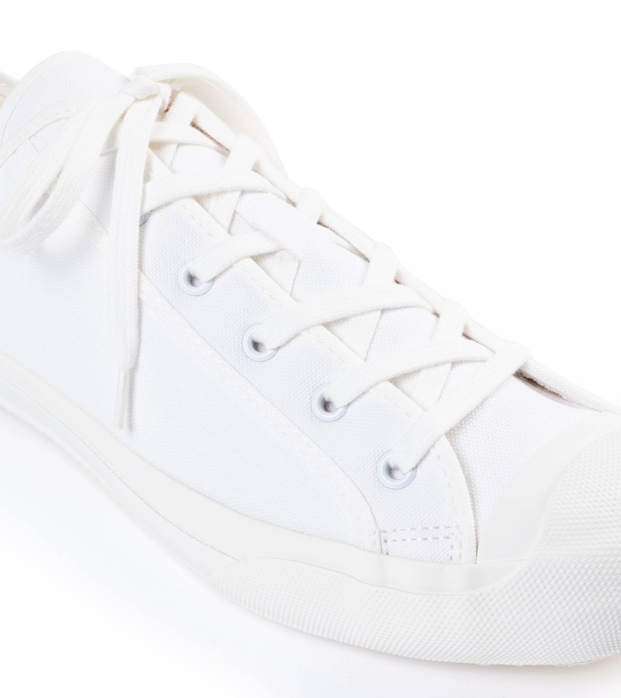 Doek Court Canvas Sneaker: Optical White