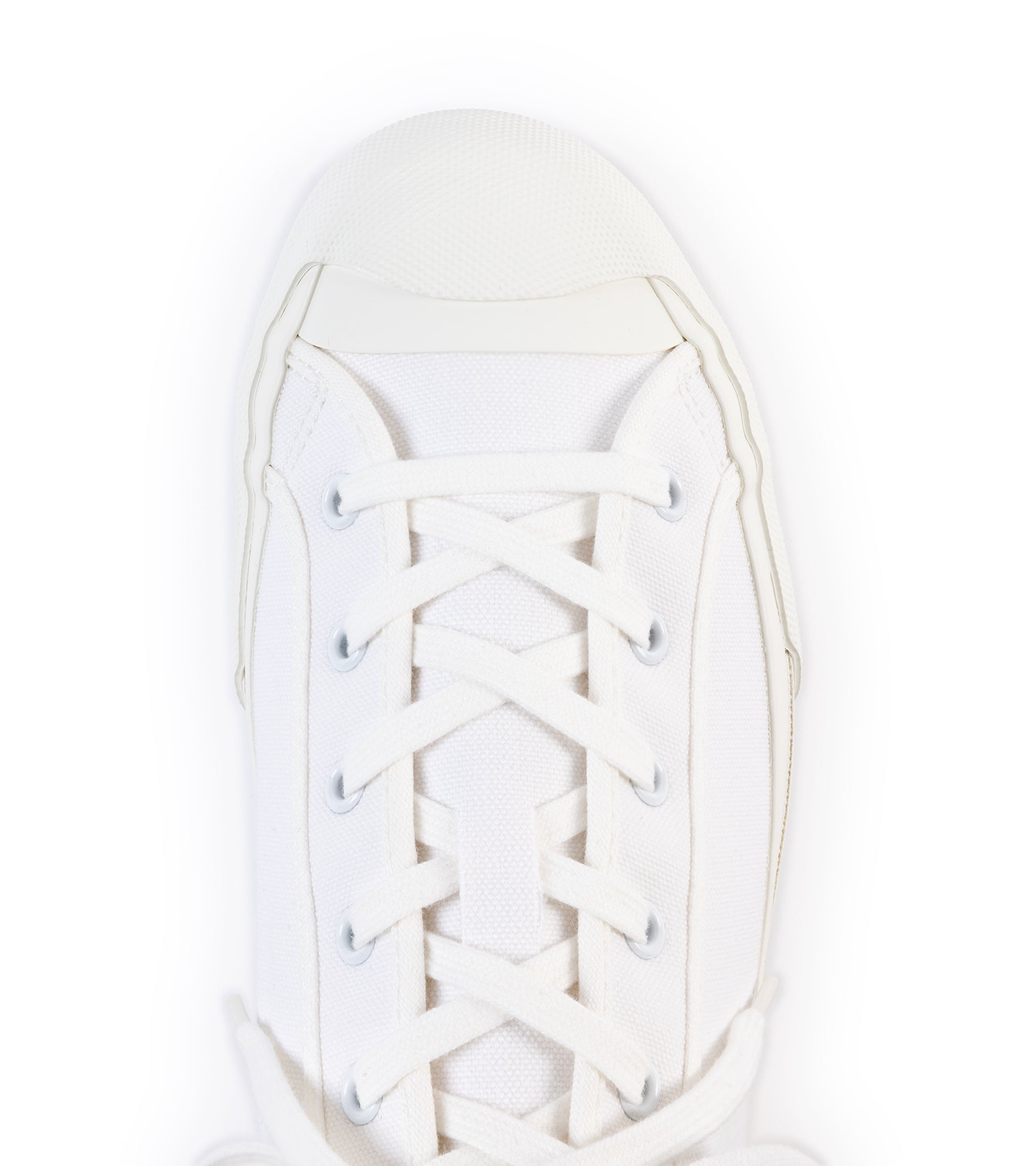Doek Court Canvas Sneaker: Optical White