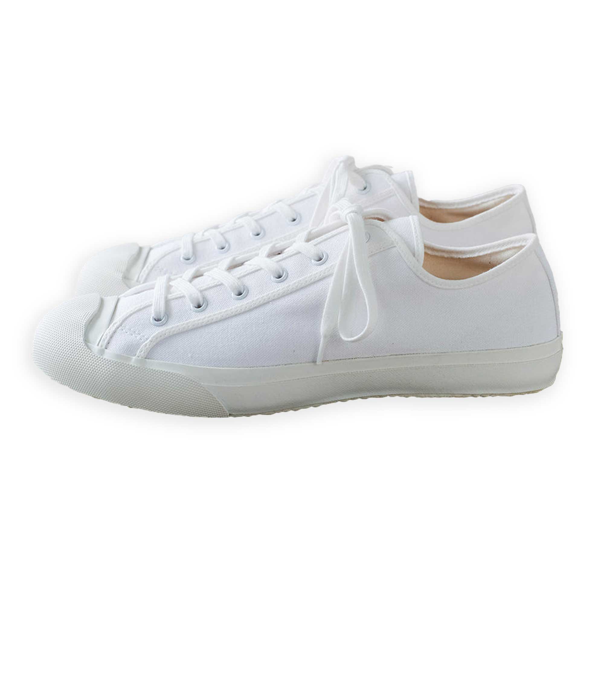 Doek Court Canvas Sneaker: Optical White