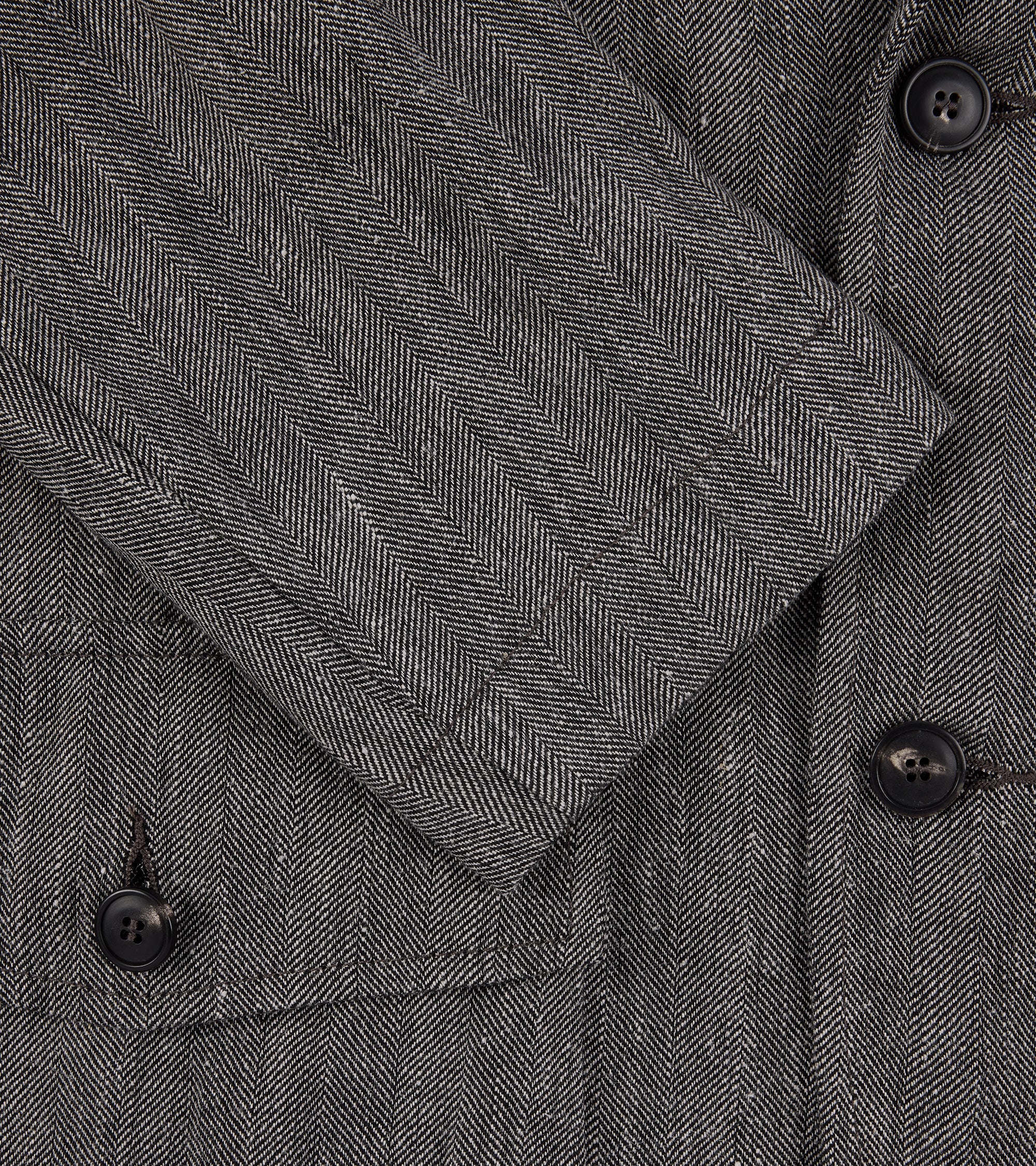 East Harbour Surplus Chester Cotton Linen Herringbone Sport Jacket: Grey