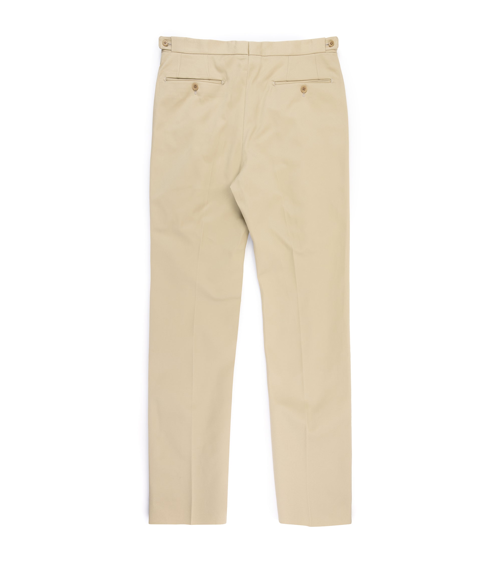 Echizenya for Trunk Heavy West Point Cotton Twill Chino Trousers: Tan
