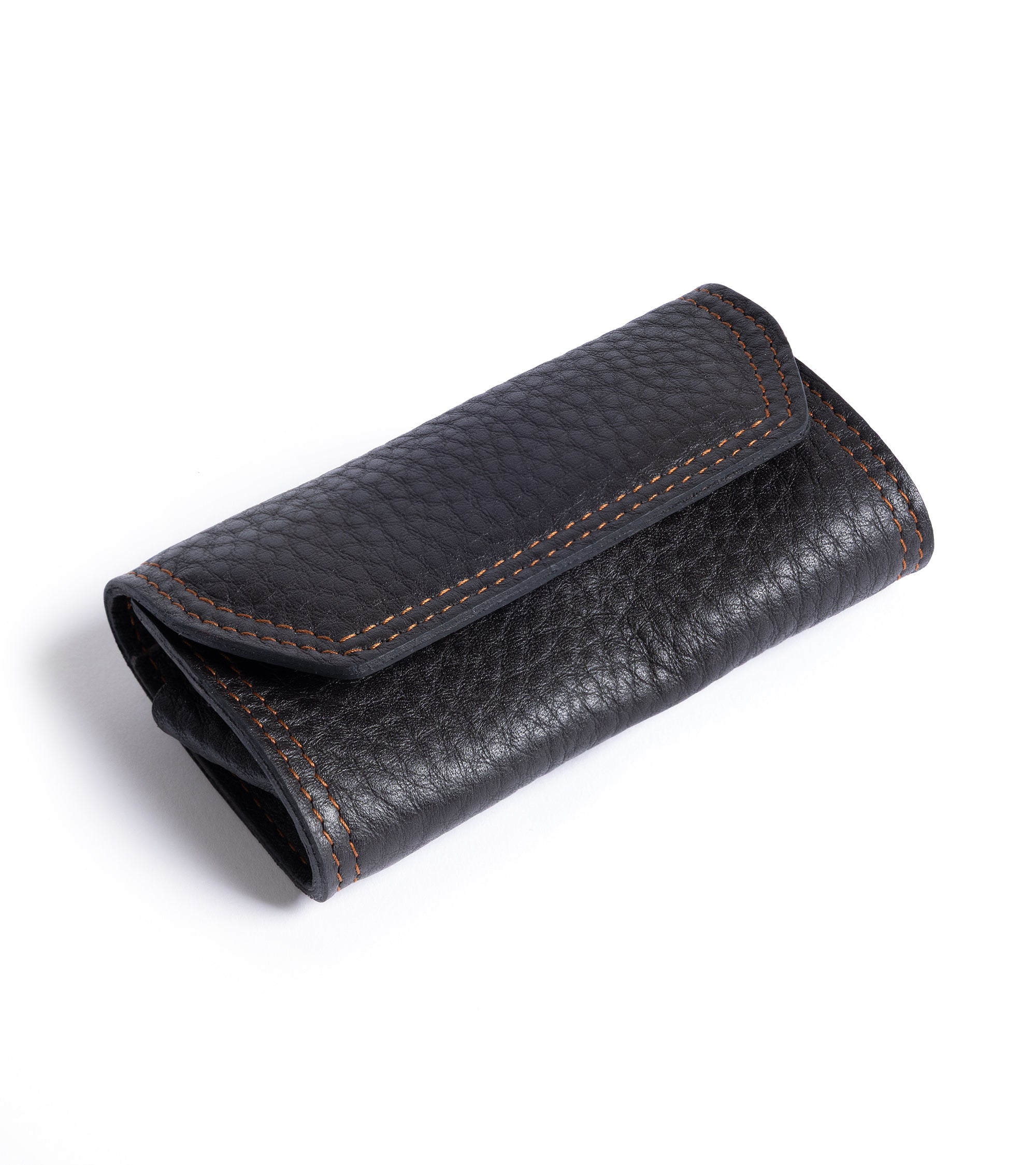 F. Hammann Leather Grooming Set: Brown