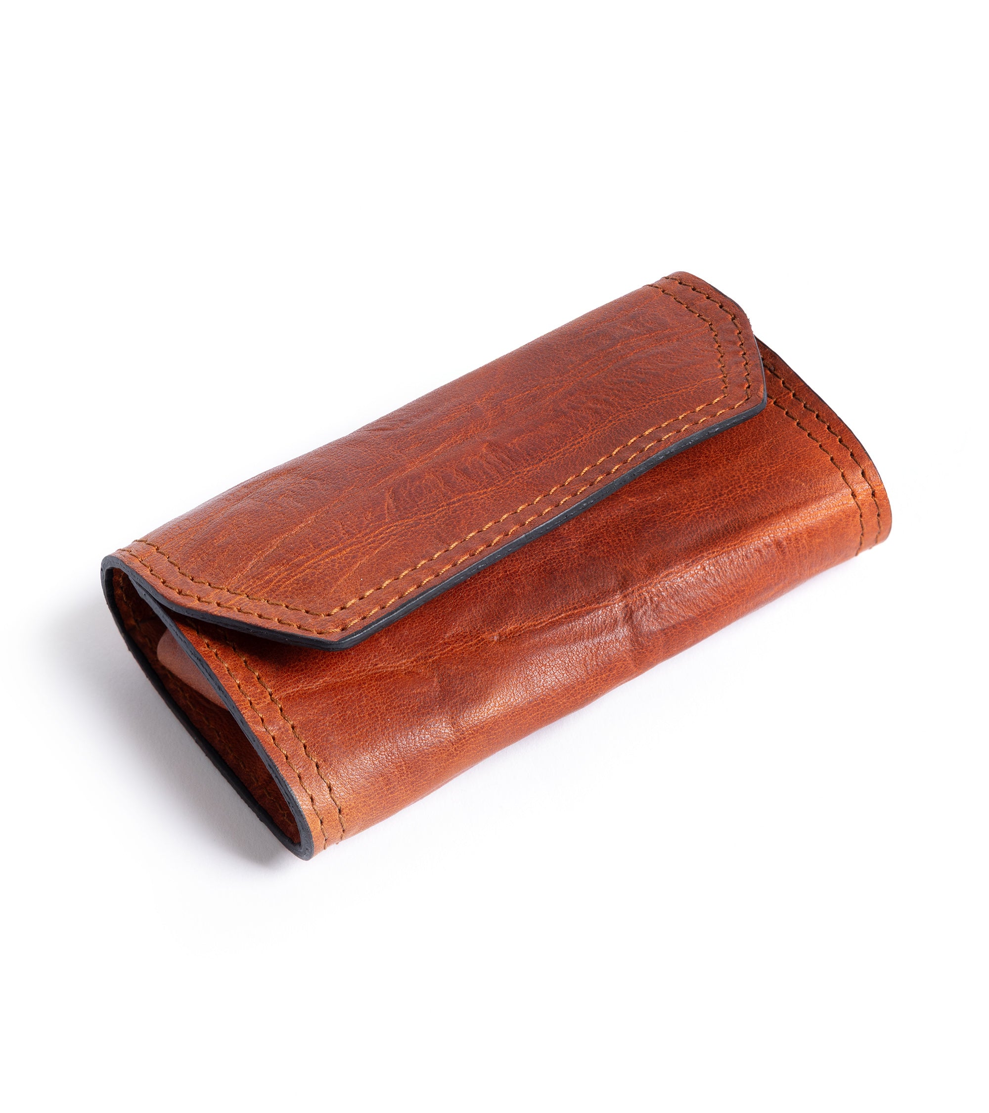 F. Hammann Leather Grooming Set: Tan