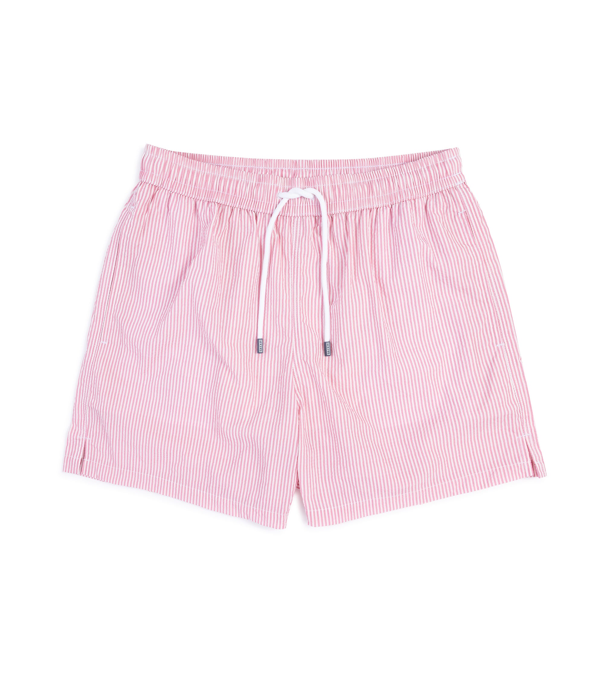 Fedeli Madeira Sakar Stripe Swim Trunks: Petal Pink