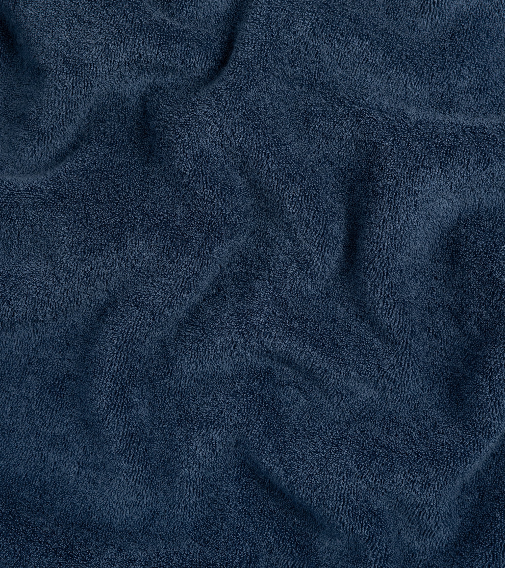 Fedeli Mondial Terry Cotton Polo Shirt: Navy