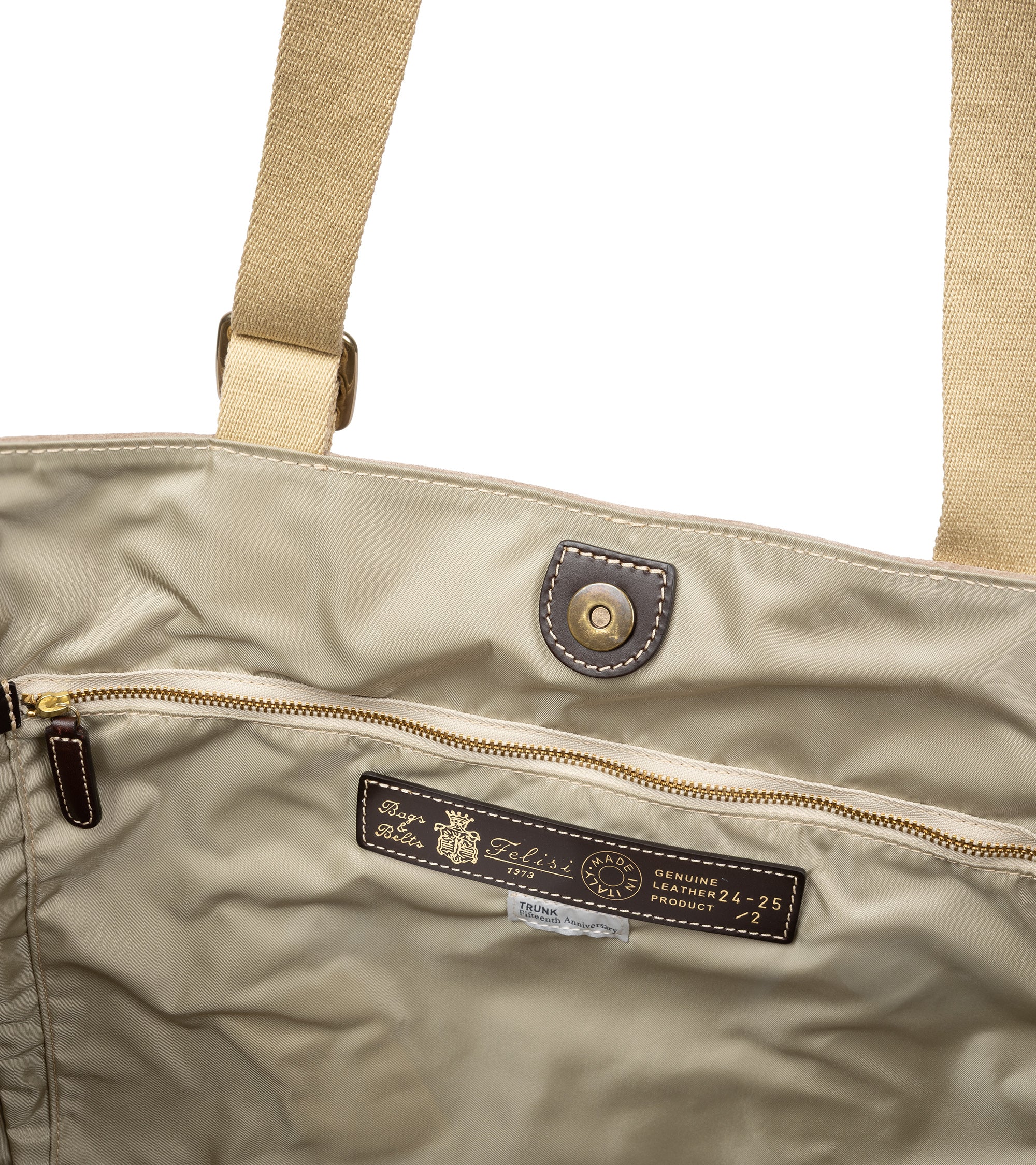 Felisi for Trunk Suede Adjustable Tote Bag: Beige