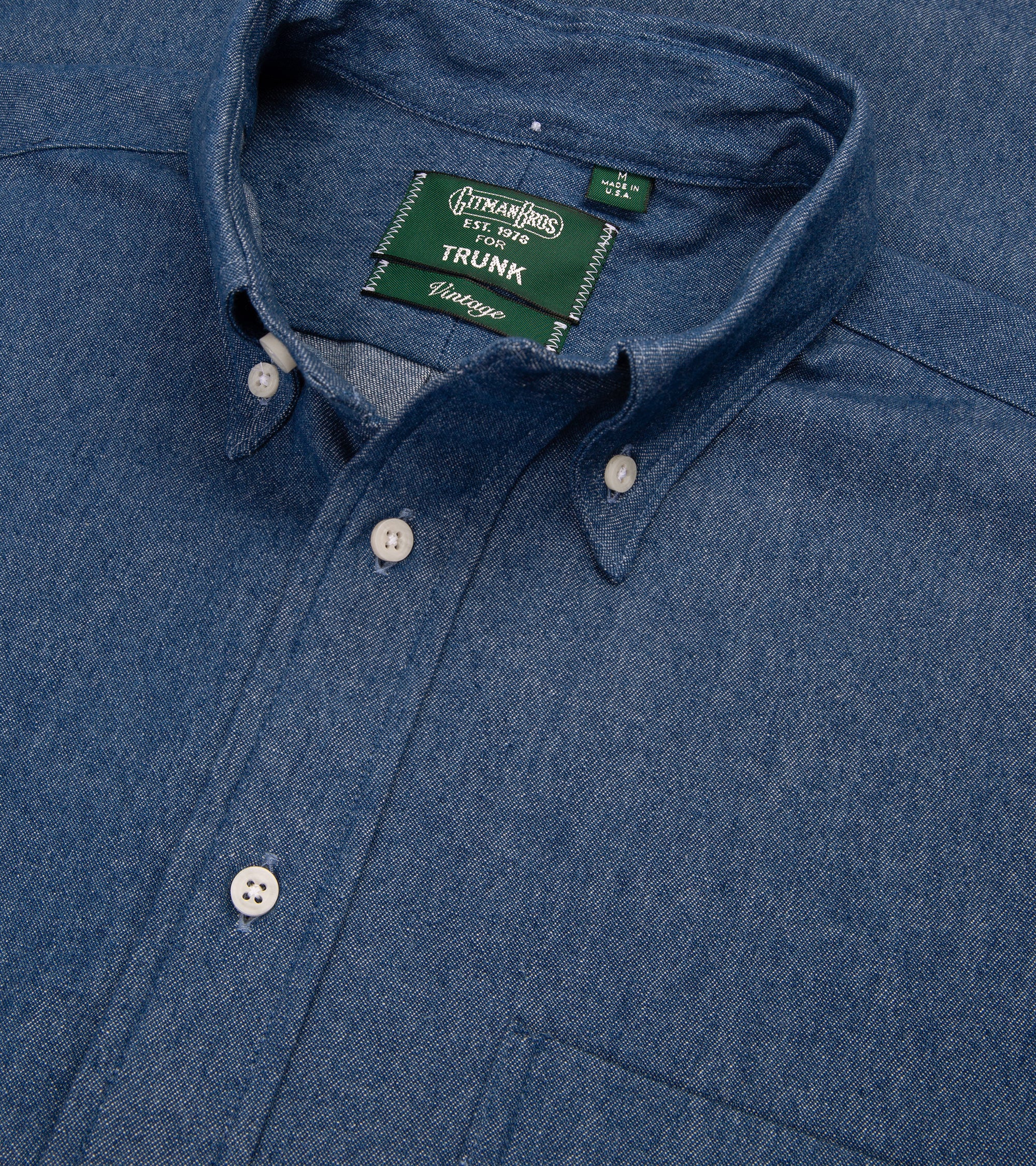 Gitman Vintage Denim Shirt: Light Blue