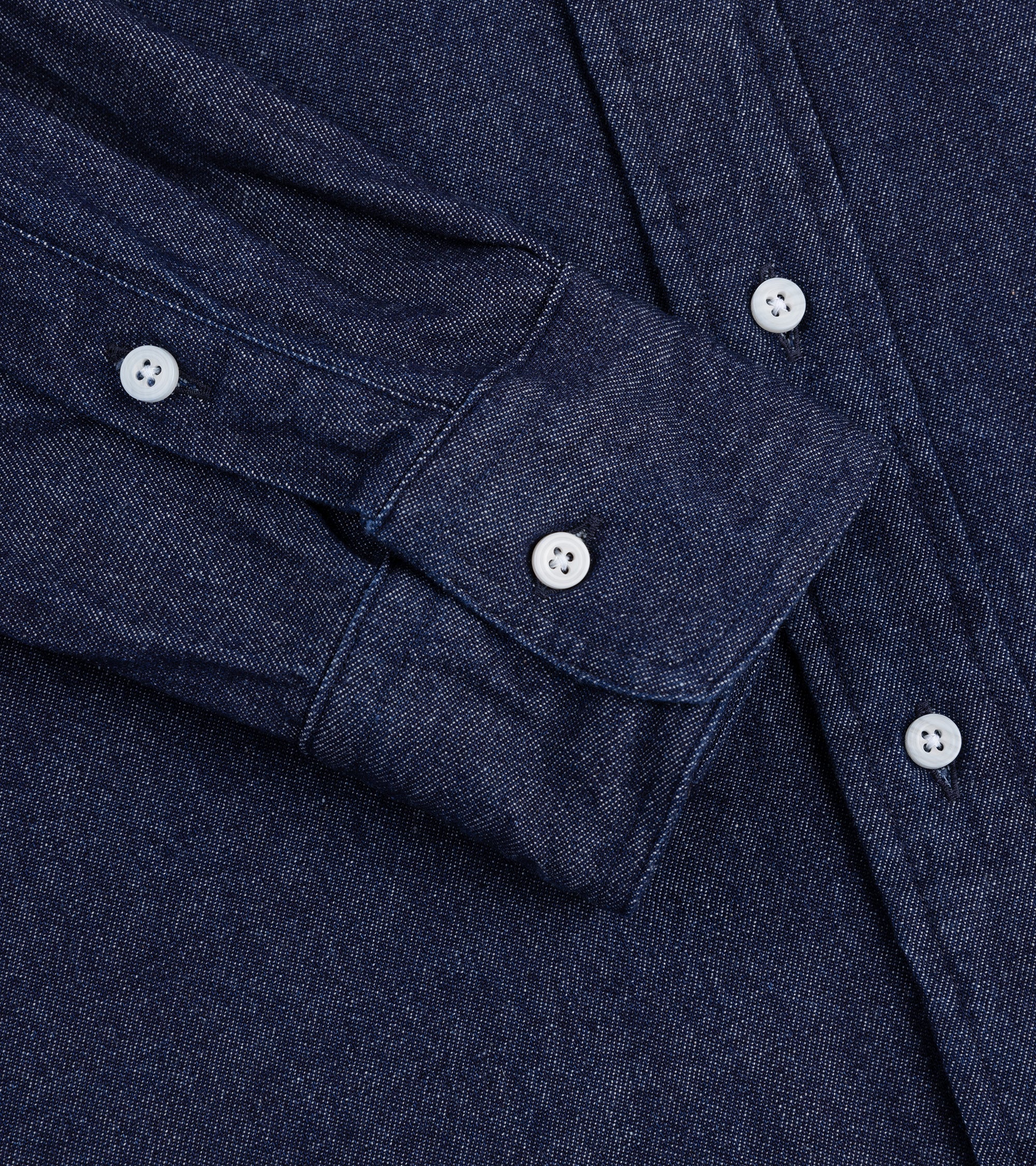 Gitman Vintage Denim Work Shirt: Dark Blue
