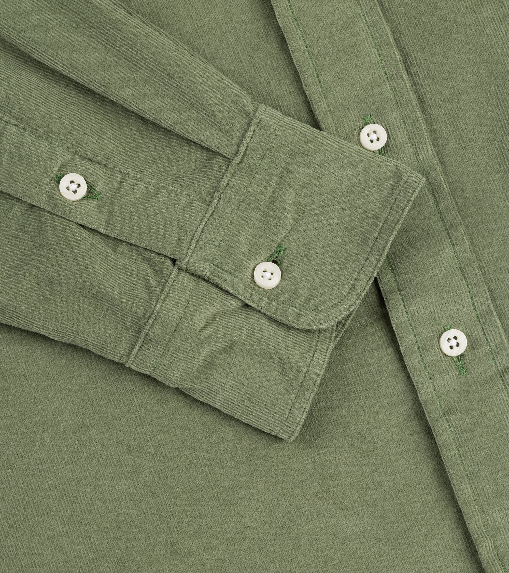 Gitman Vintage Thin Wale Corduroy Shirt: Sage