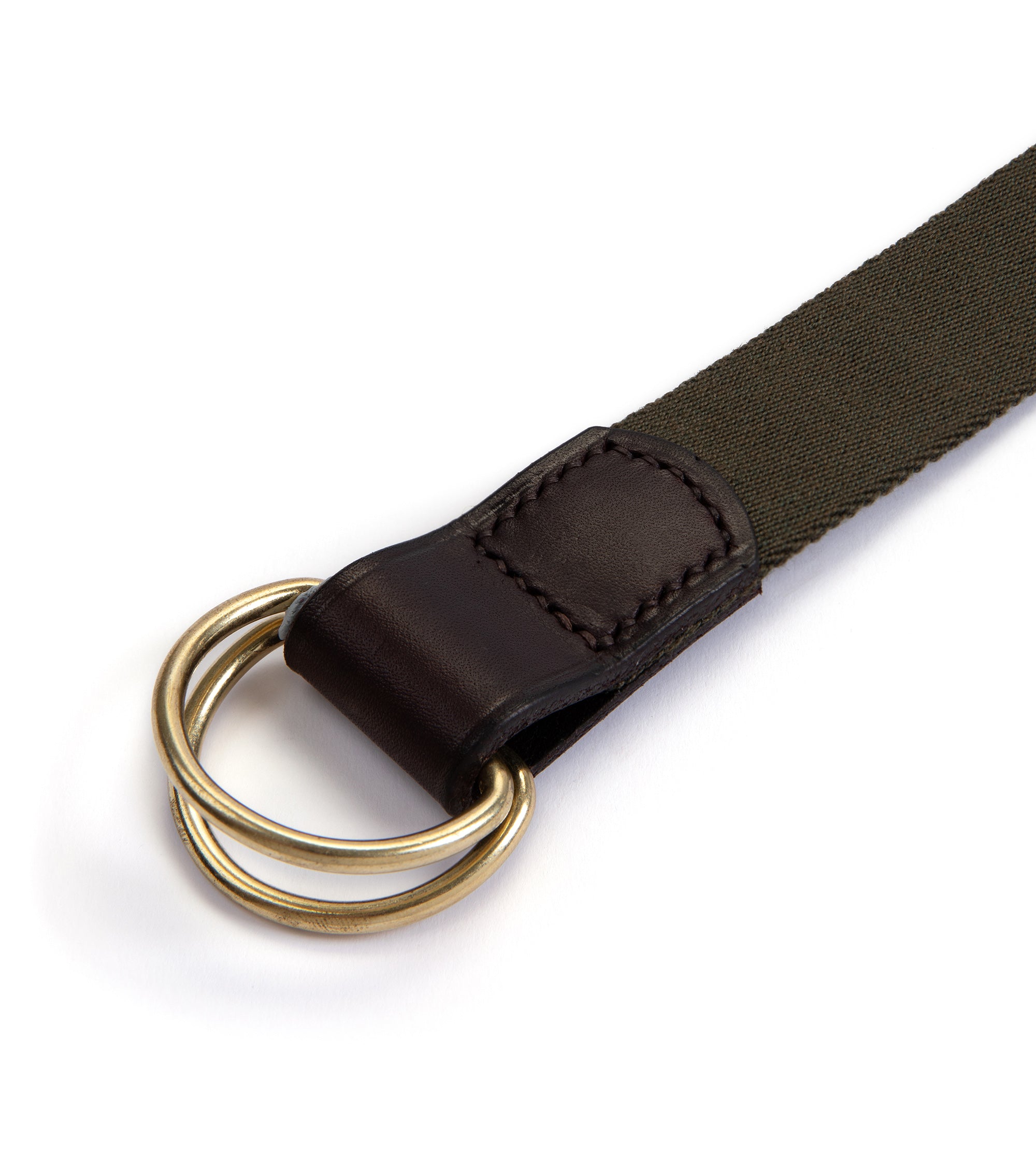 Hardy & Parsons D-Ring Canvas Belt: Olive