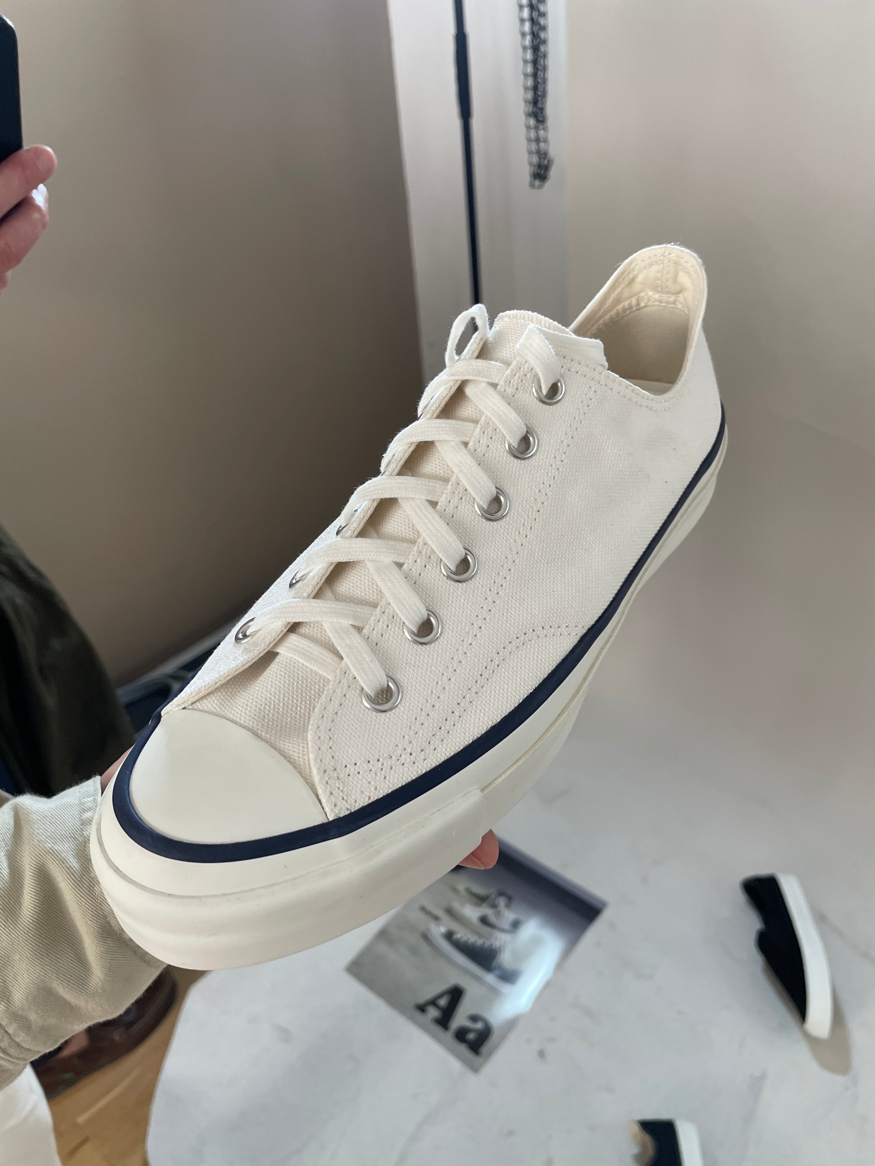 Asahi Canvas Athletic Shoes: White