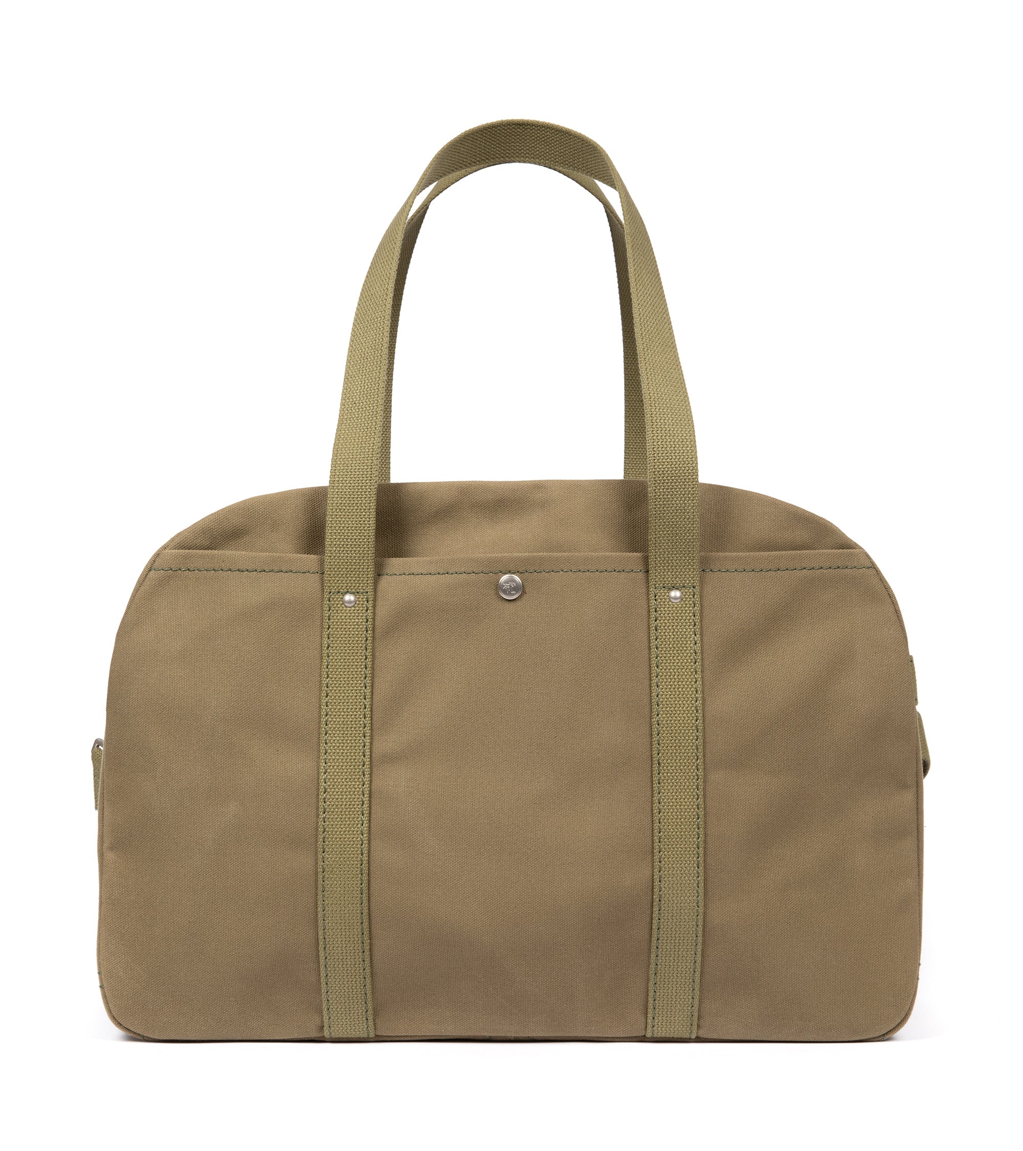Ichizawa Hanpu Canvas Boston Bag: Olive