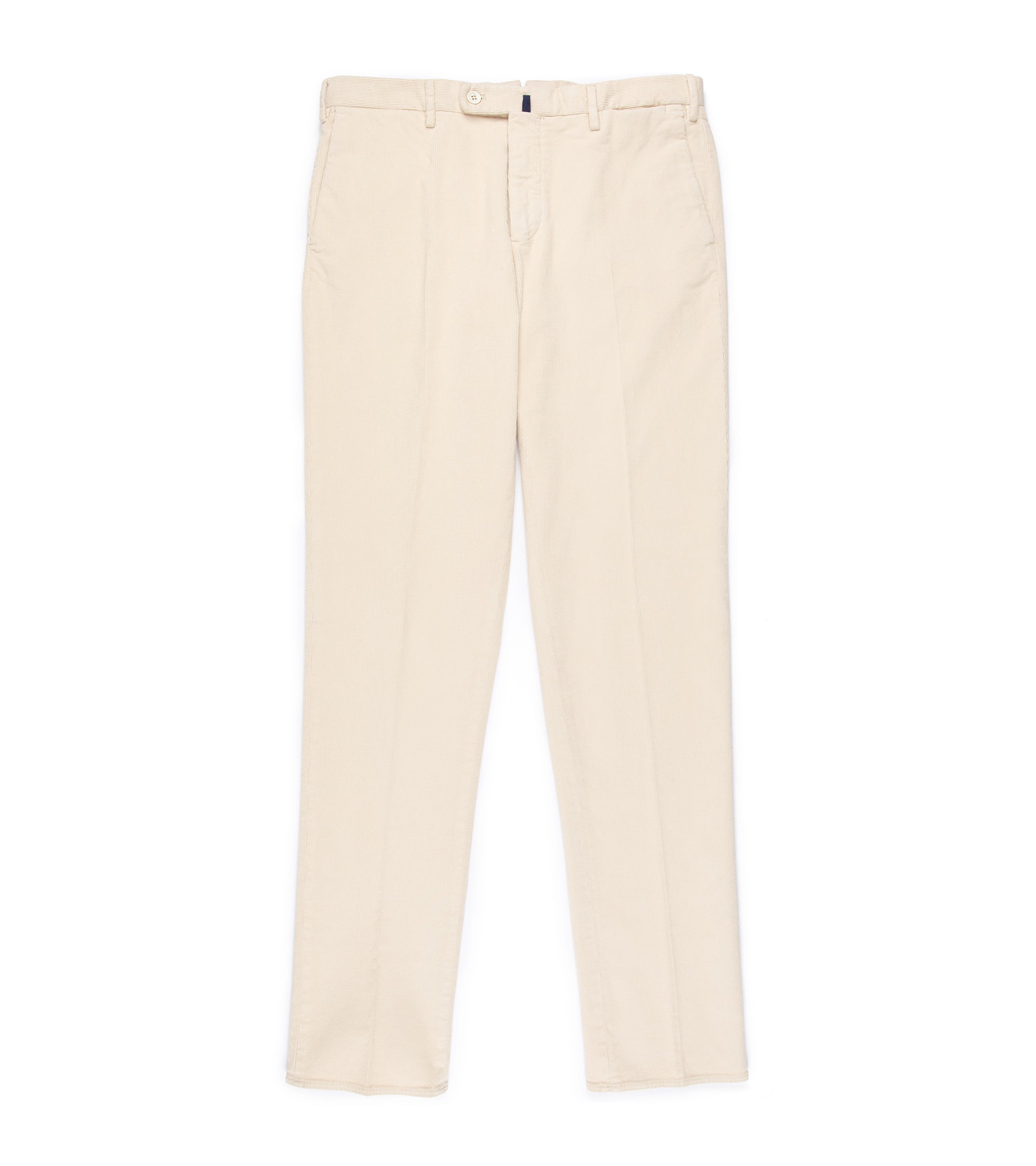 Incotex Regular Cotton Needlecord Trousers: Cream