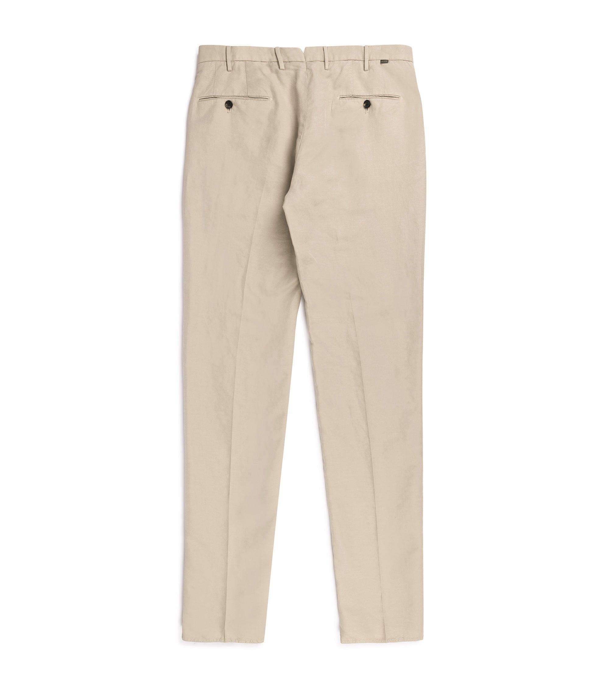 Incotex Regular Fit Chinolino Cotton Linen Trousers: Tan