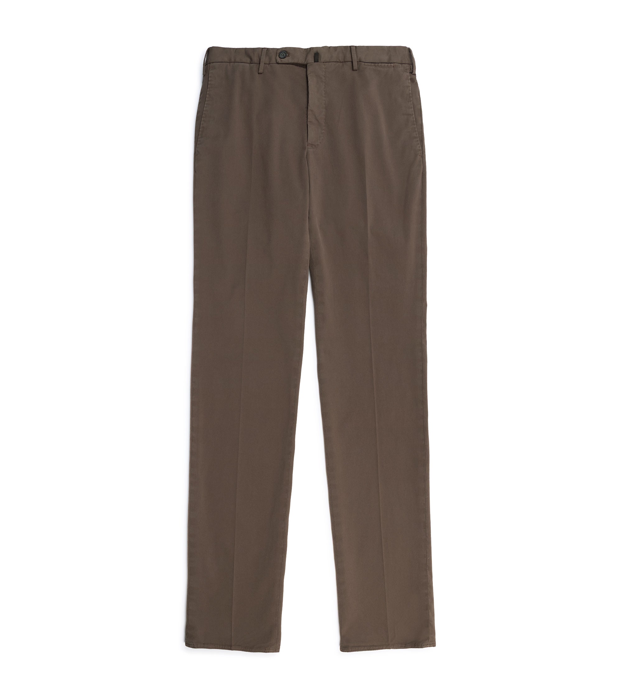 Incotex Regular Fit Royal Batavia Cotton Trousers: Brown