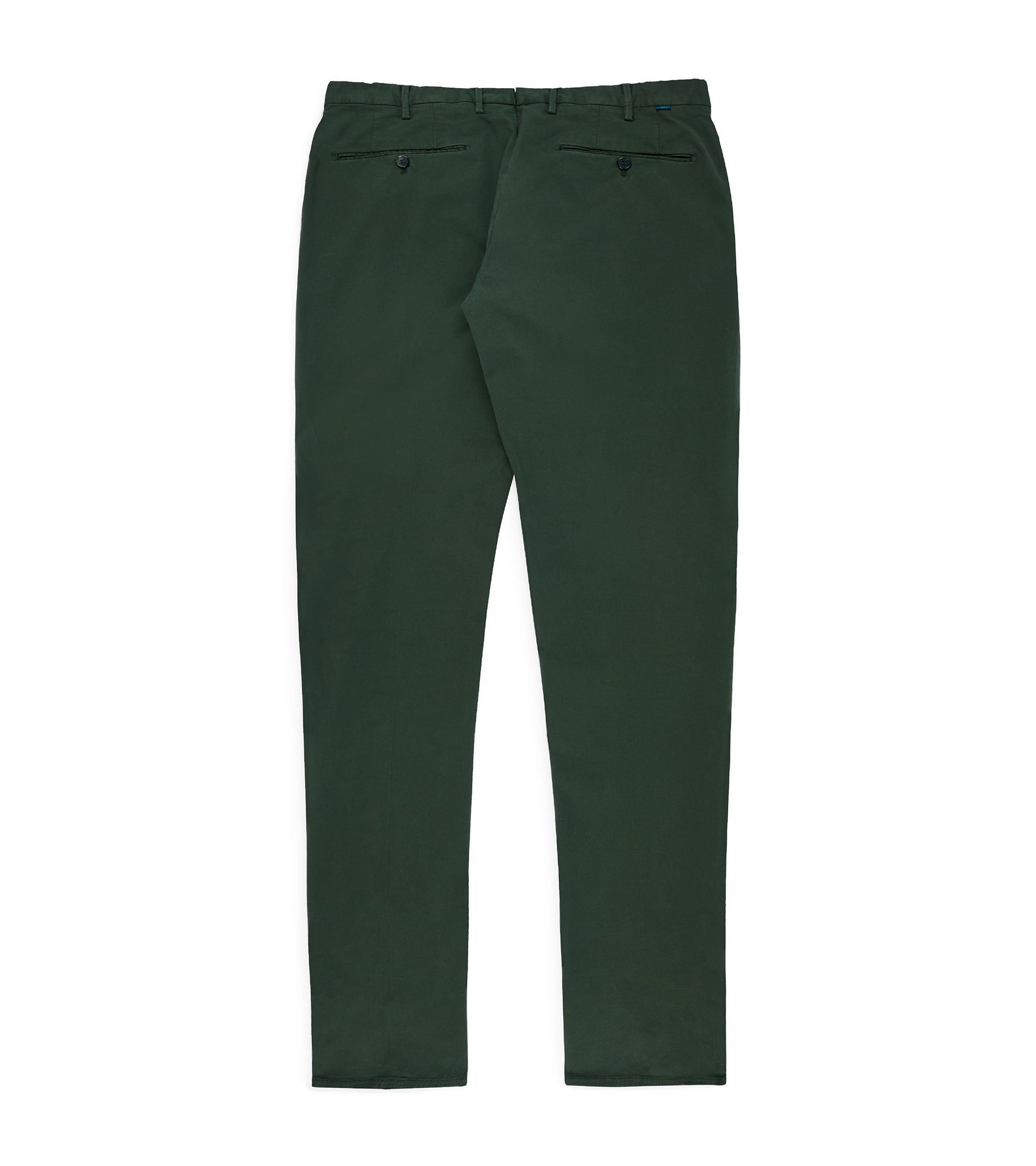 Incotex Regular Fit Royal Batavia Cotton Trousers: Green