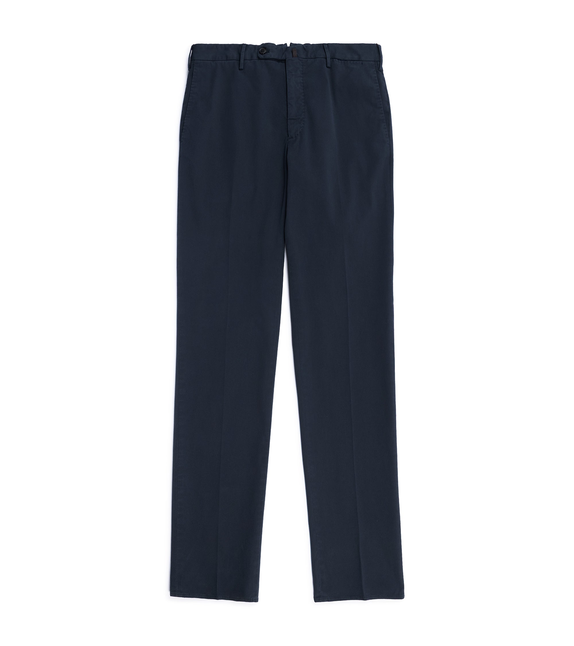 Incotex Regular Fit Royal Batavia Cotton Trousers: Navy