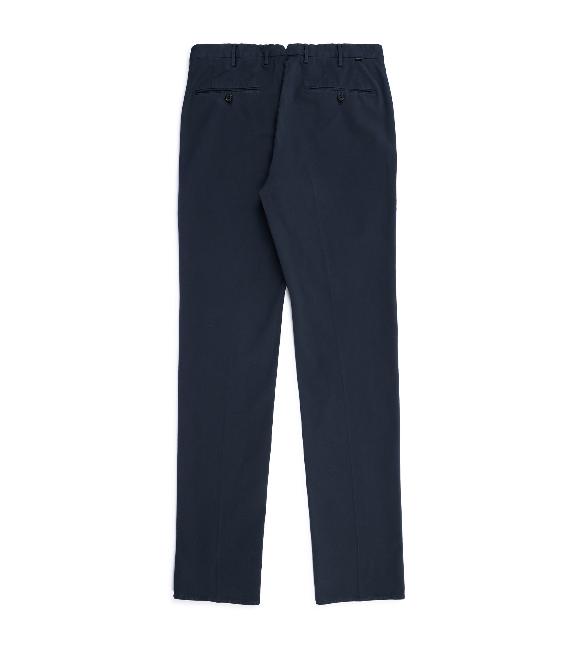 Incotex Regular Fit Royal Batavia Cotton Trousers: Navy