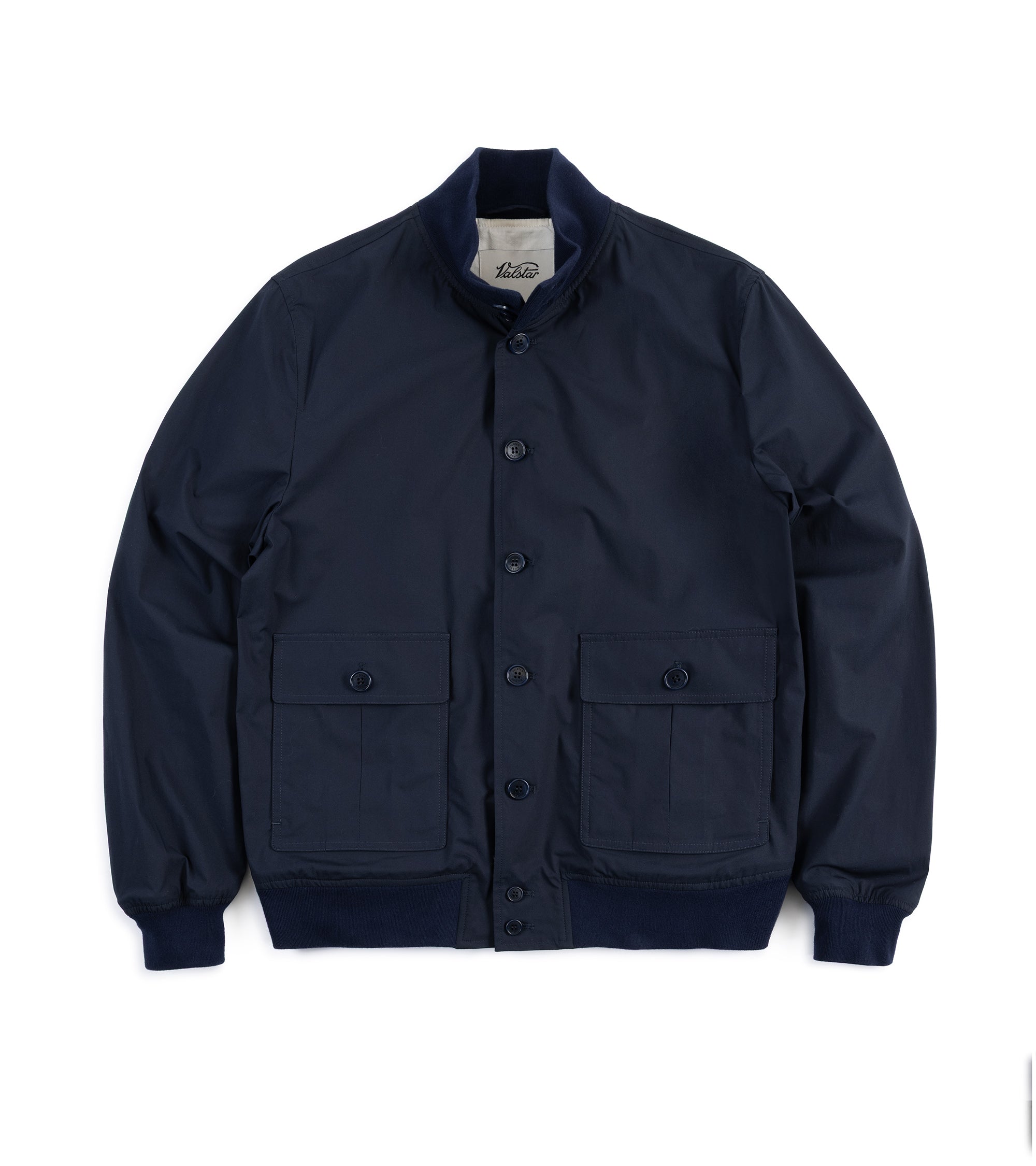 【希少】VALSTARINO VALSTAR ブルゾン XLサイズ ネイビー Valstar Valstarino Cotton Poplin Jacket: Navy