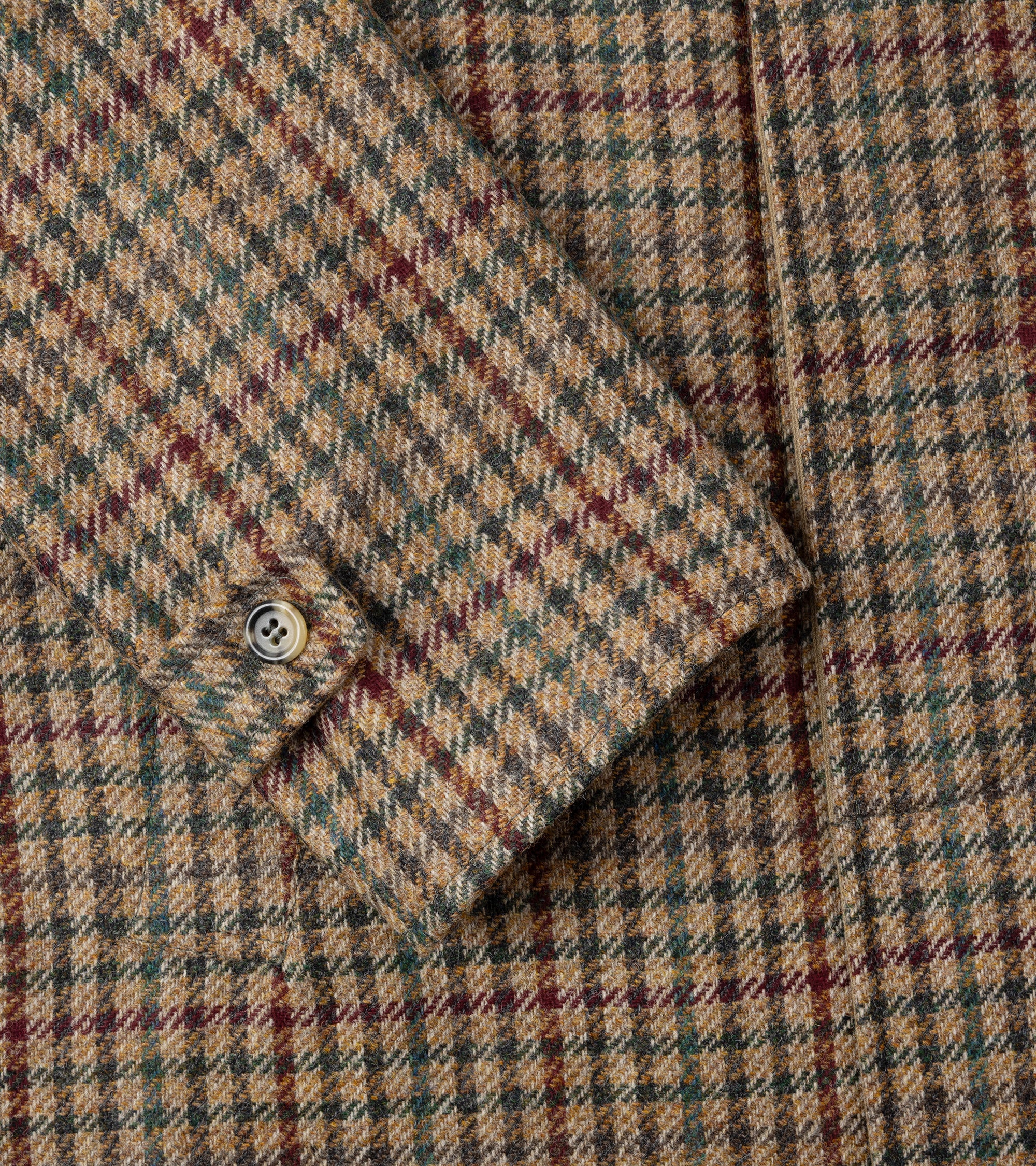 Justo Gimeno Wool Check Hoggi Overcoat: Brown