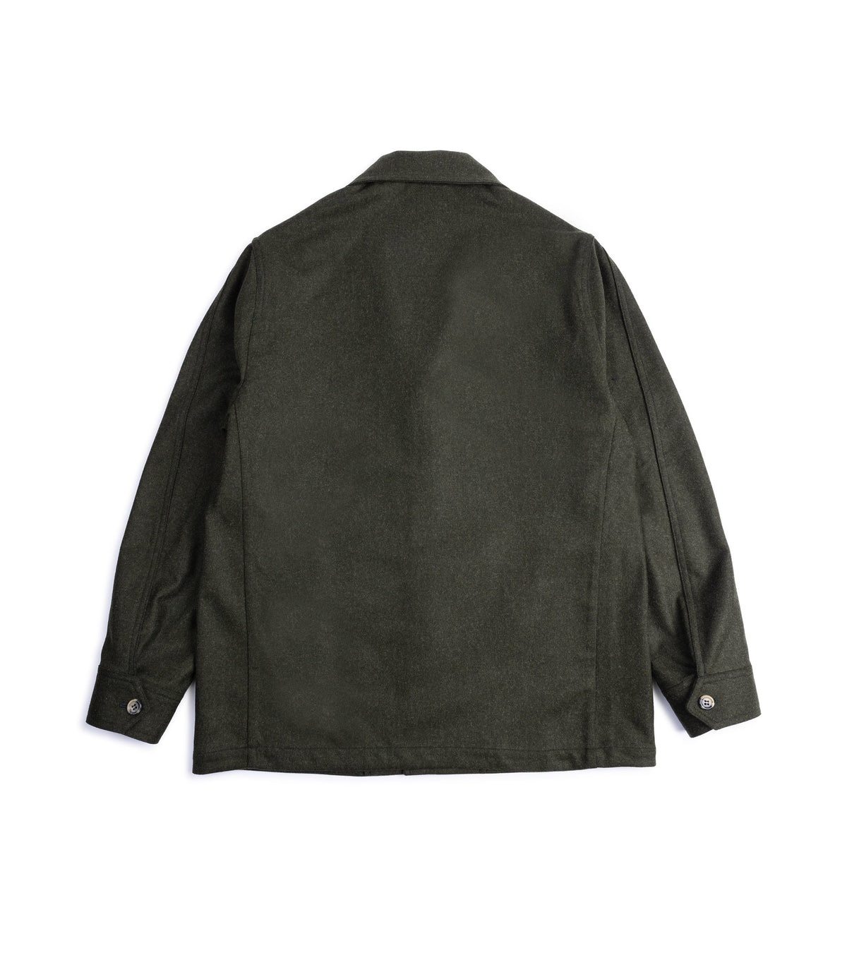 Justo Gimeno Loden Wool Teba Jacket in green, back view