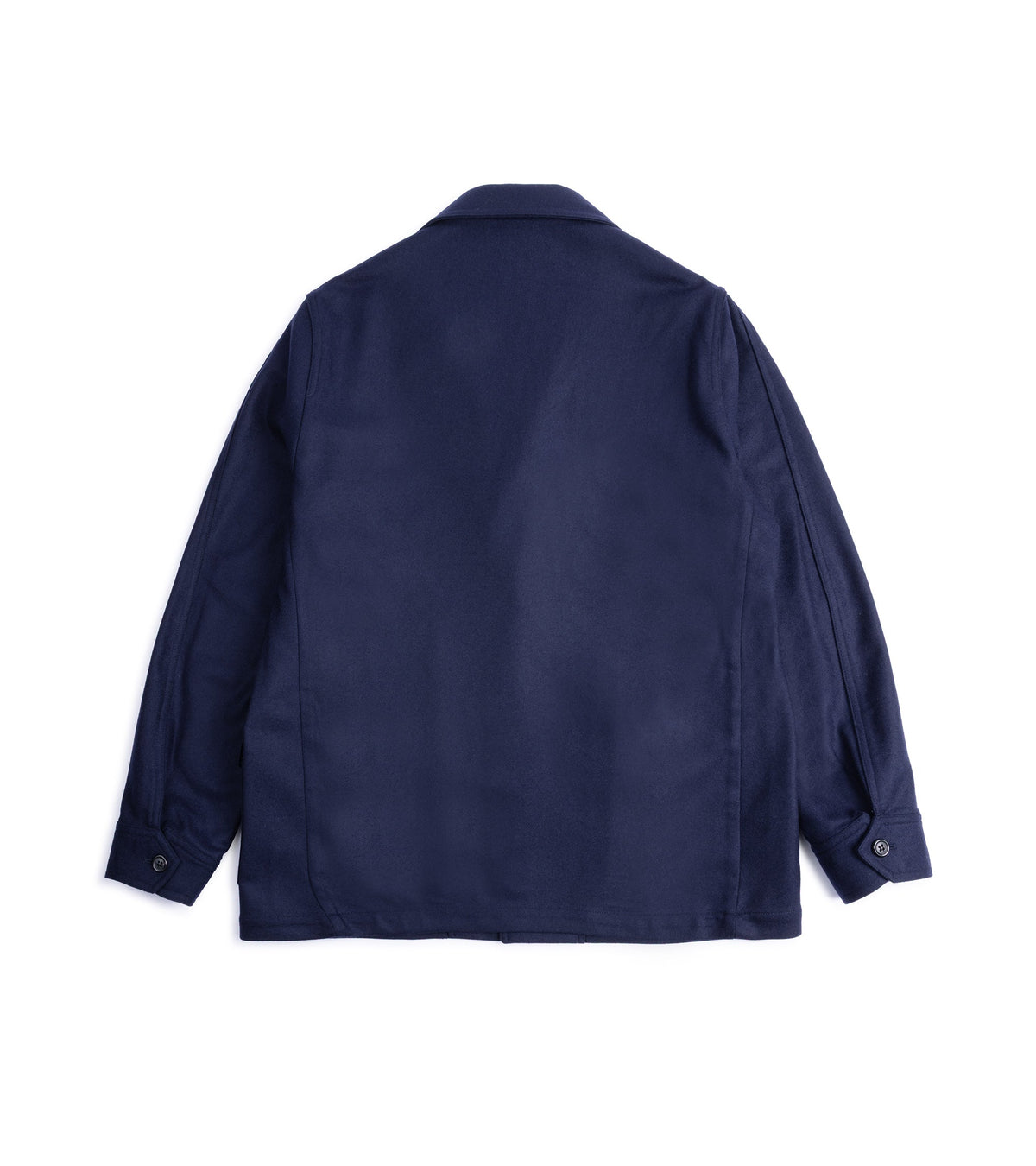 Justo Gimeno Loden Wool Teba Jacket in navy, back view