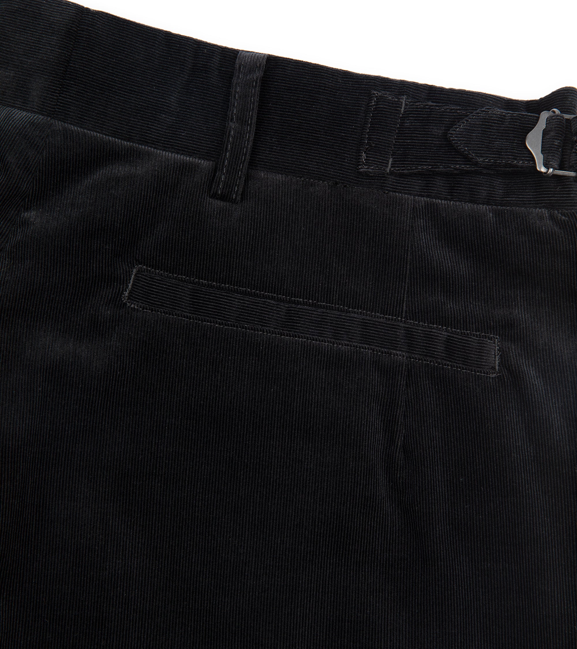 Kaptain Sunshine Corduroy Scottish Trousers: Dull Black