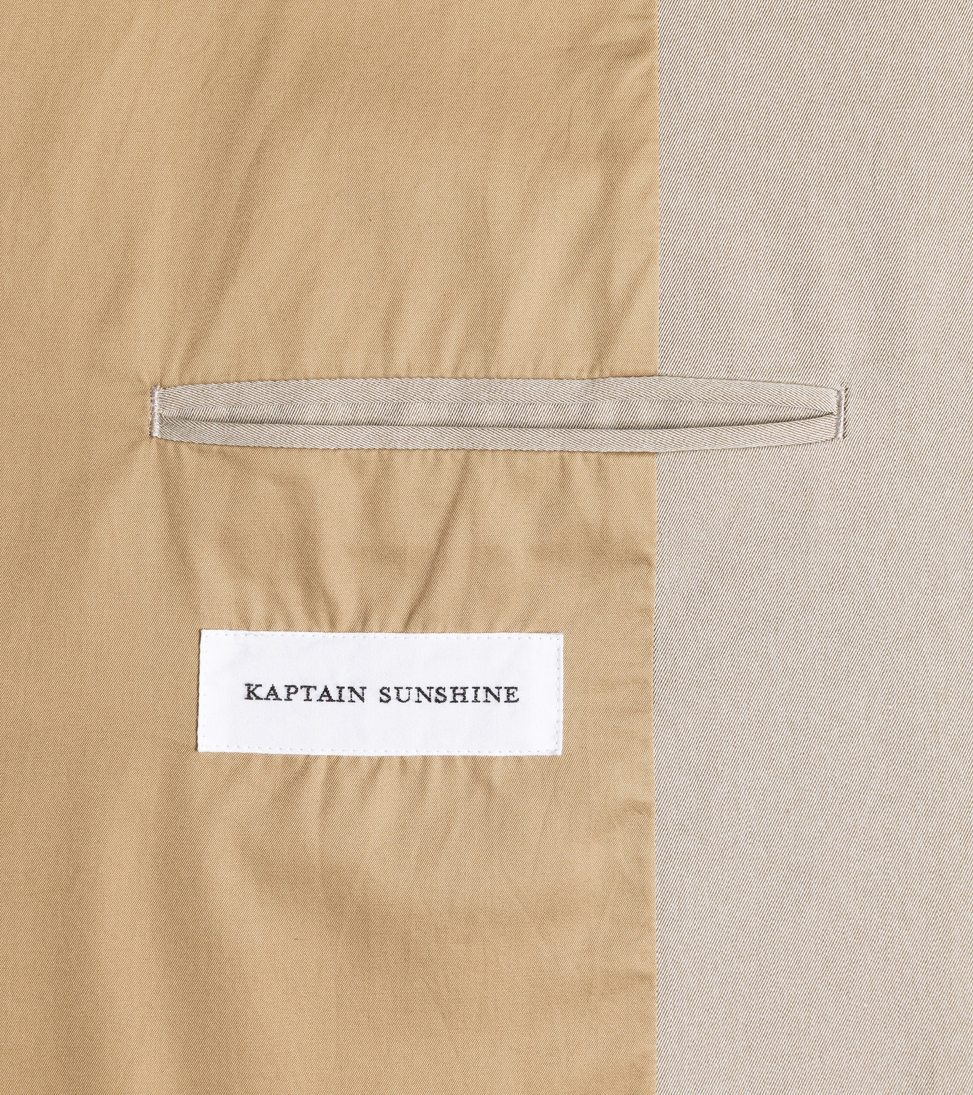 Kaptain Sunshine Cotton Gabardine Walker Coat: Taupe